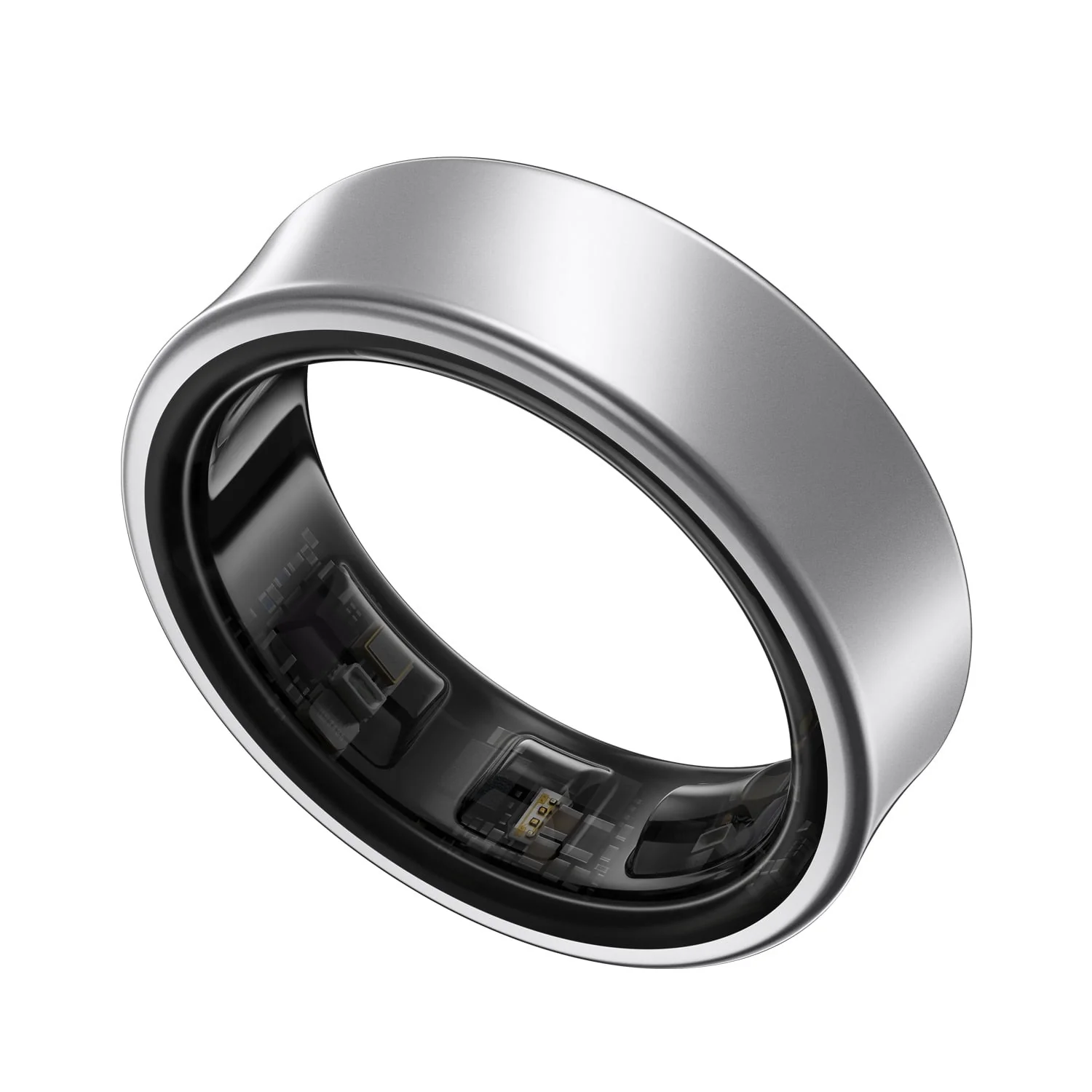 Samsung SM-Q500NZSWXAR Galaxy Ring, AI Smart Ring, Size 10, Titanium Silver, Size: 10