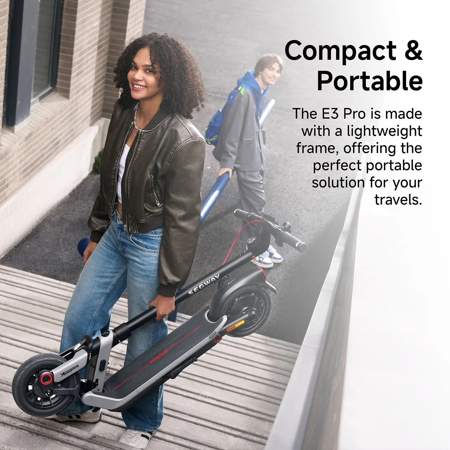 Segway E3 Pro SE Electric Scooter, 20 MPH with Lock & Phone Mount - Image 3