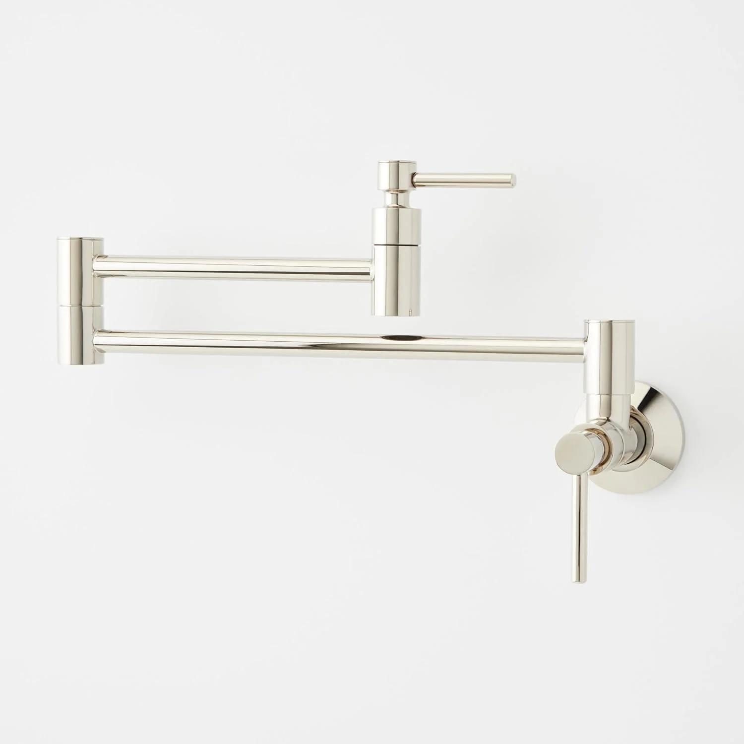 SH349721SS Modern Retractable 4.8 GPM Wall-Mounted Single Hole Pot Filler - Stainless Steel - Image 5