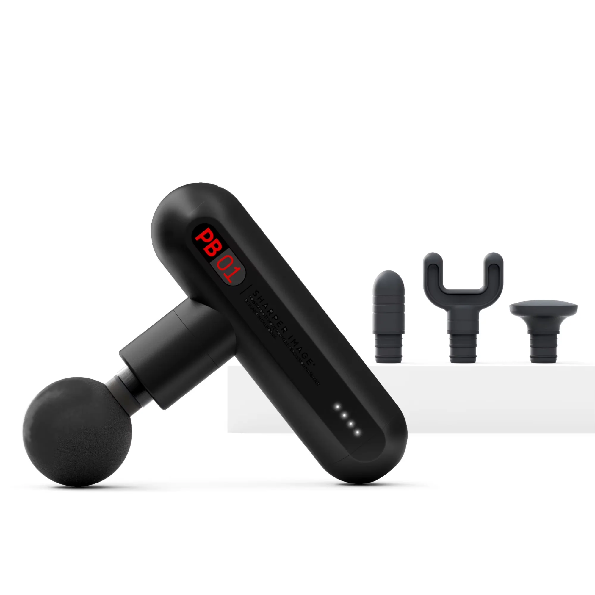 Sharper Image 1017214 Powerboost Move Deep Tissue Portable Percussion Massager, Black