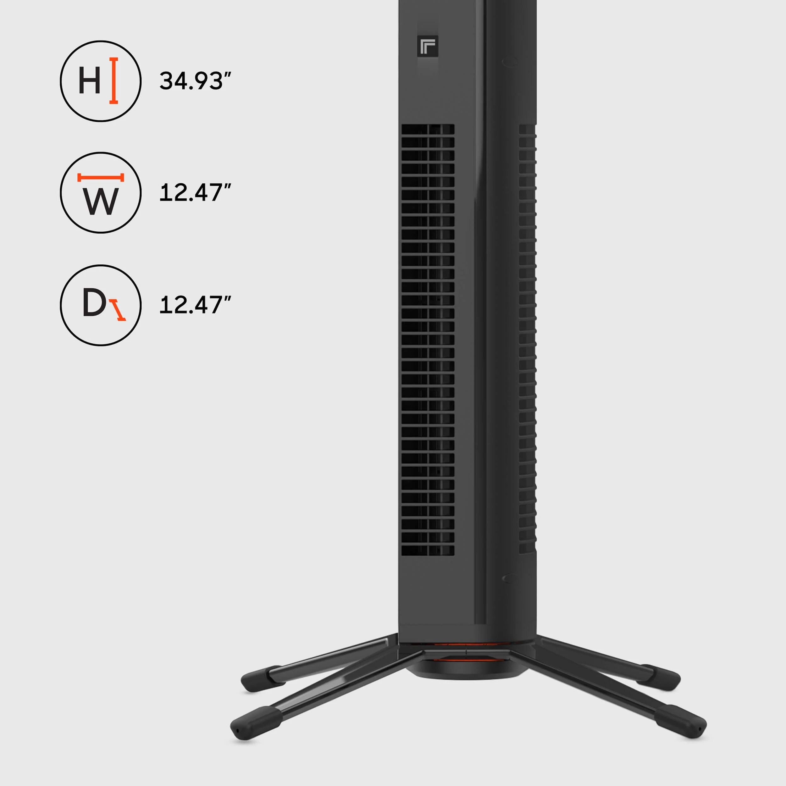 Sharper Image FA1-0113-06 Axis 32 Airbar Tower Fan, 35", Black - Image 7