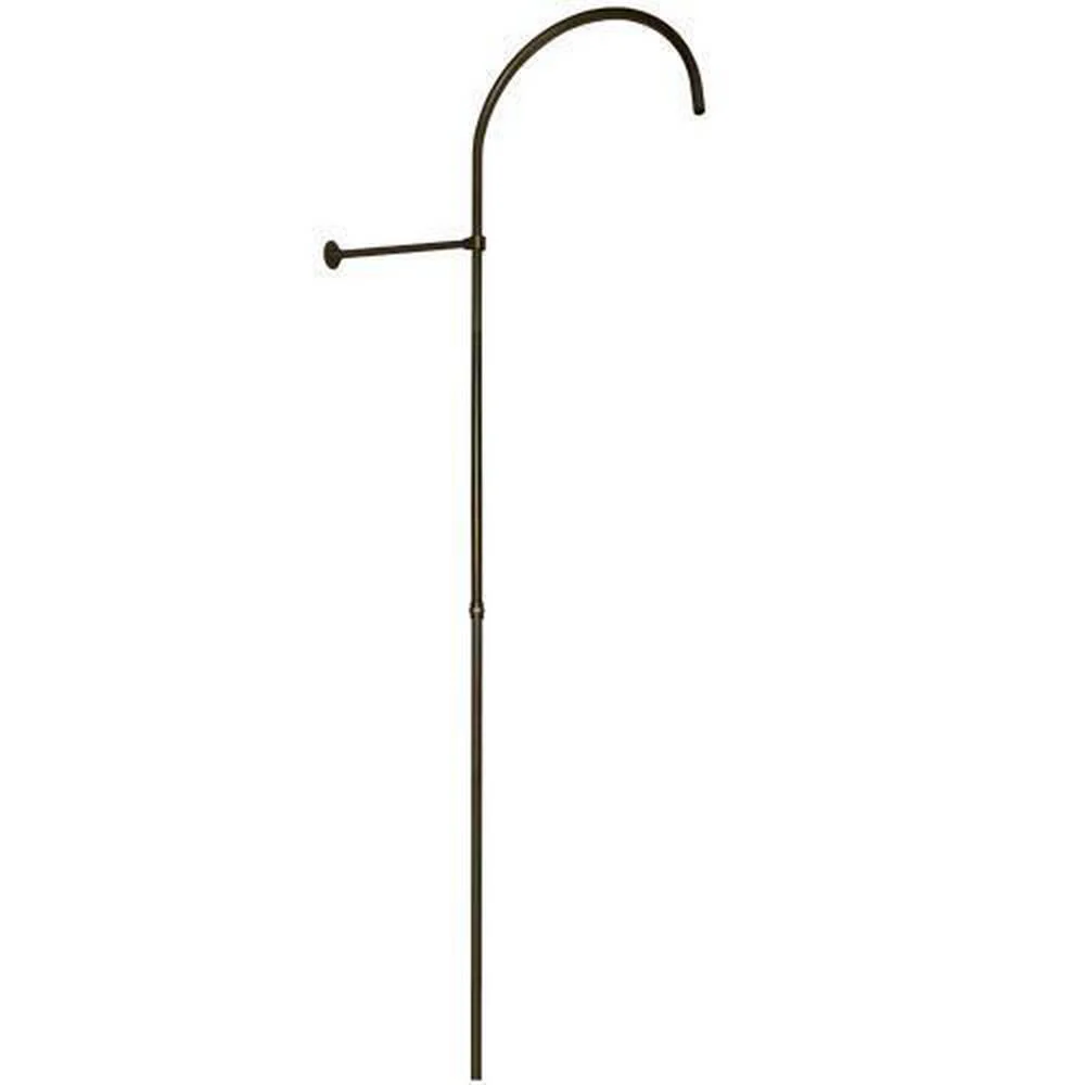 Signature Hardware 154393 78" x 1/2" Shower Riser [2 pc] Pipe w/18" Arcing Shower Arm w/12" x 3/8" Wall Support - ORB