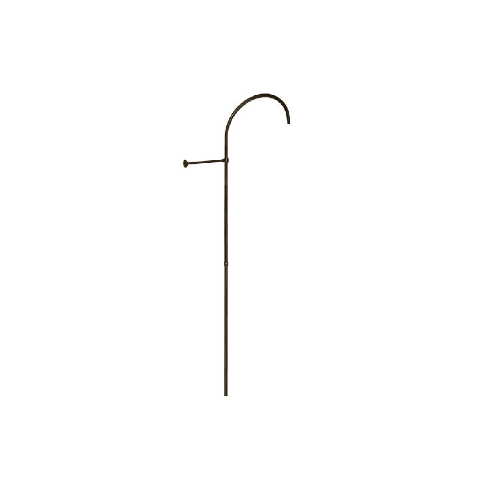 Signature Hardware 154393 78" x 1/2" Shower Riser [2 pc] Pipe w/18" Arcing Shower Arm w/12" x 3/8" Wall Support - ORB - Image 3