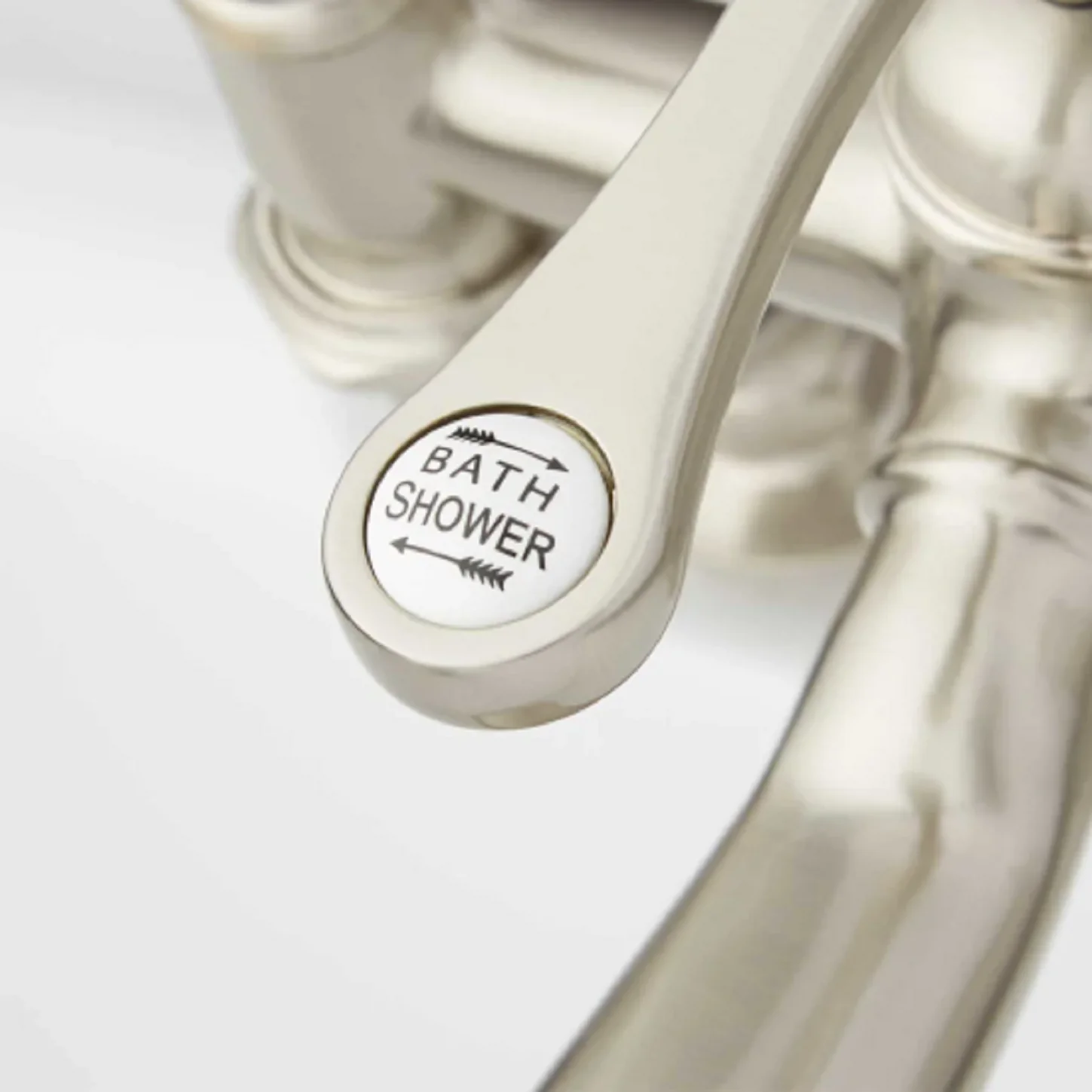 Signature Hardware 205508 Glenwood Deck Mounted Roman Tub Filler with Variable Couplers, Brushed Nickel - Image 2