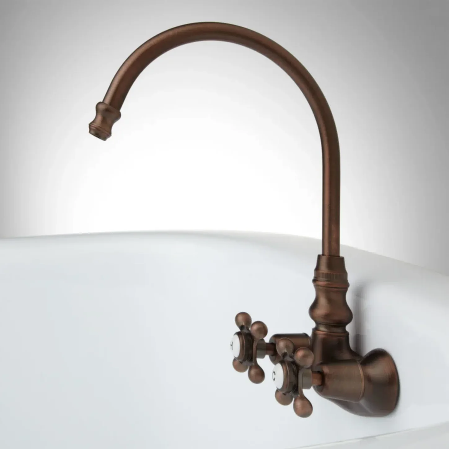 Signature Hardware 397496 Tub Wall Mounted Tub Filler Faucet, Oil Rubbed Bronze - Image 2