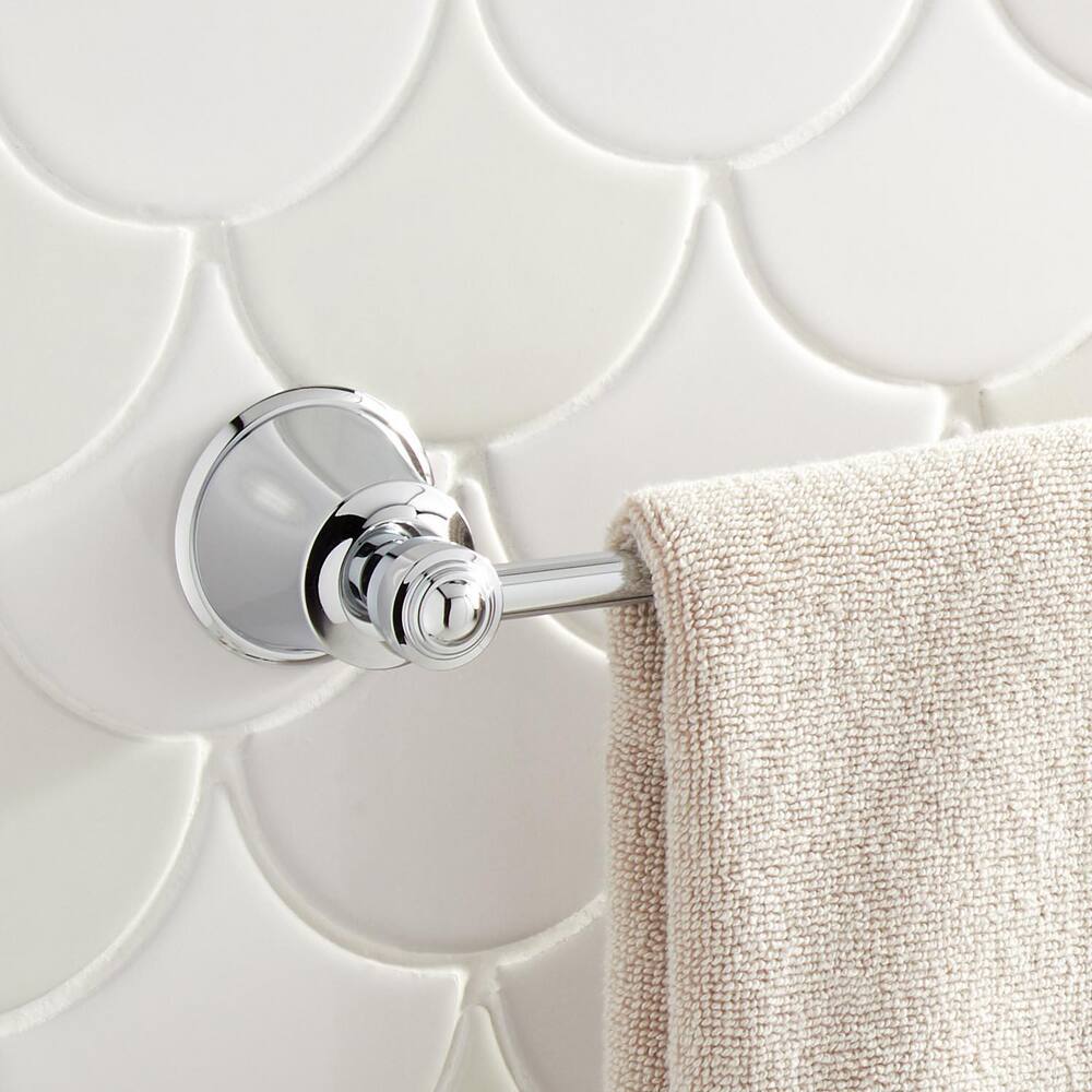 Signature Hardware 433257 24" Liberty Brass Towel Bar, Chrome - Image 2