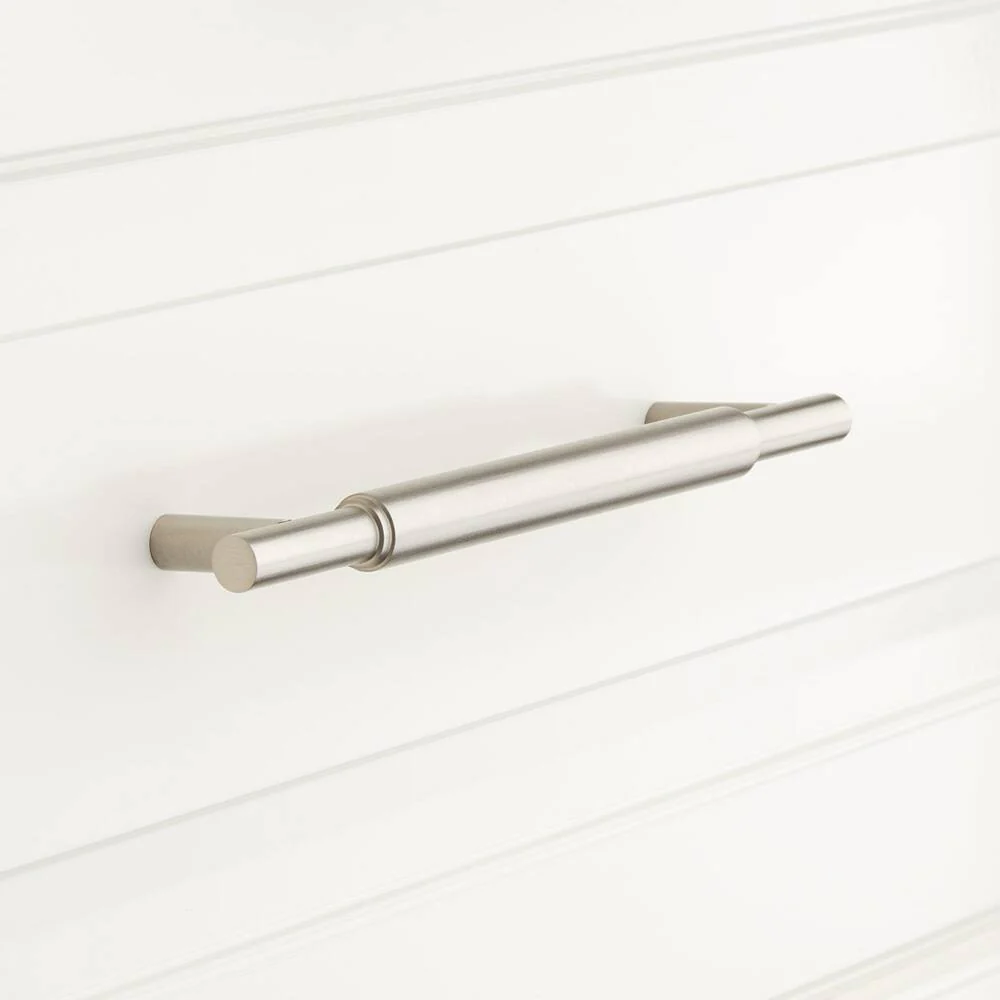 Signature Hardware 441676 Colmar 3-3/4" Center to Center Bar Cabinet Pull, Antique Brass - Image 2