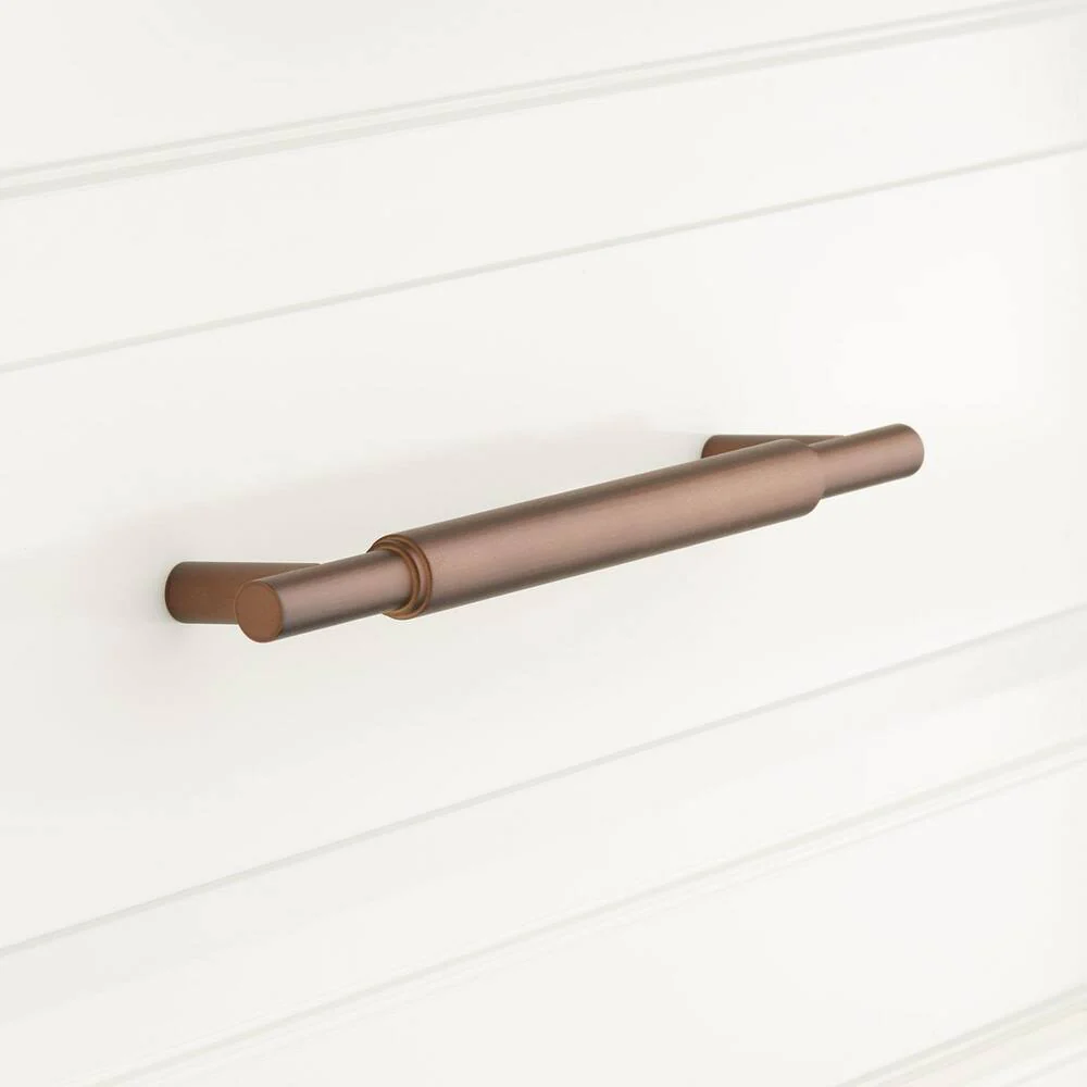 Signature Hardware 441677 Colmar 6 Inch Center to Center Bar Cabinet Pull Brushed Nickel - Image 2