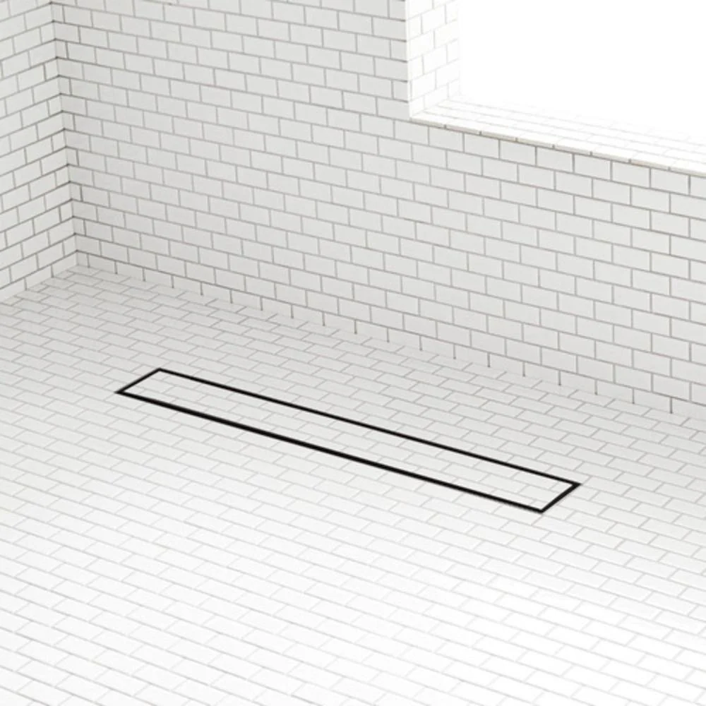 Signature Hardware 443574 Cohen 28" Tile Insert Linear Shower Drain, Less Flange, Matte Black - Image 2