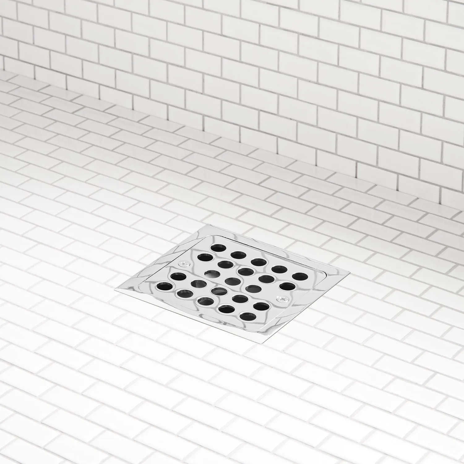 Signature Hardware 446696 Menlo Square Shower Drain Chrome