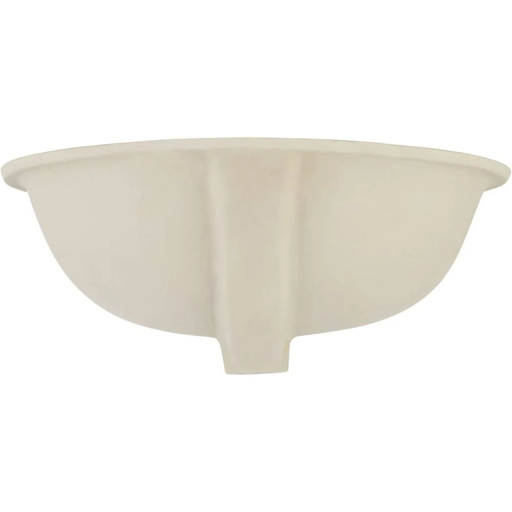 Signature Hardware 447970 Mangrove 17" Oval Undermount Bathroom Sink, White - Image 4
