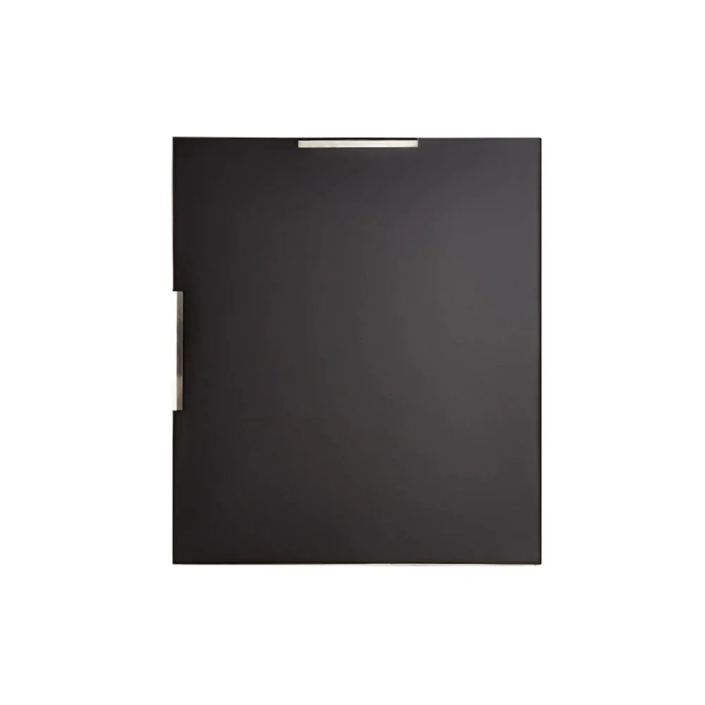 Signature Hardware 459129 Carpini 35-7/8" x 31" Framed Bathroom Mirror, Nickel - Image 3