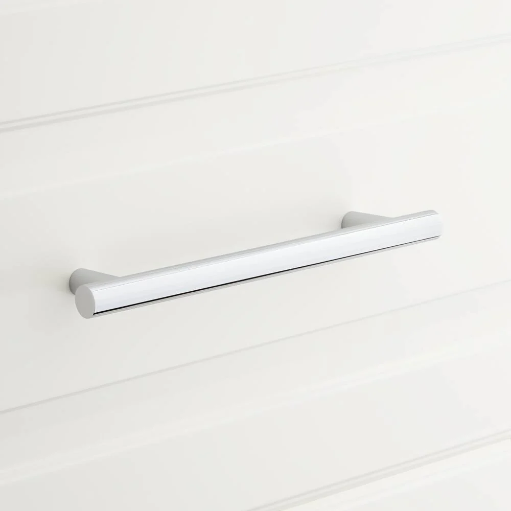 SIGNATURE HARDWARE 479478 6 SOLID BRASS CABINET PULL POLISHED CHROME