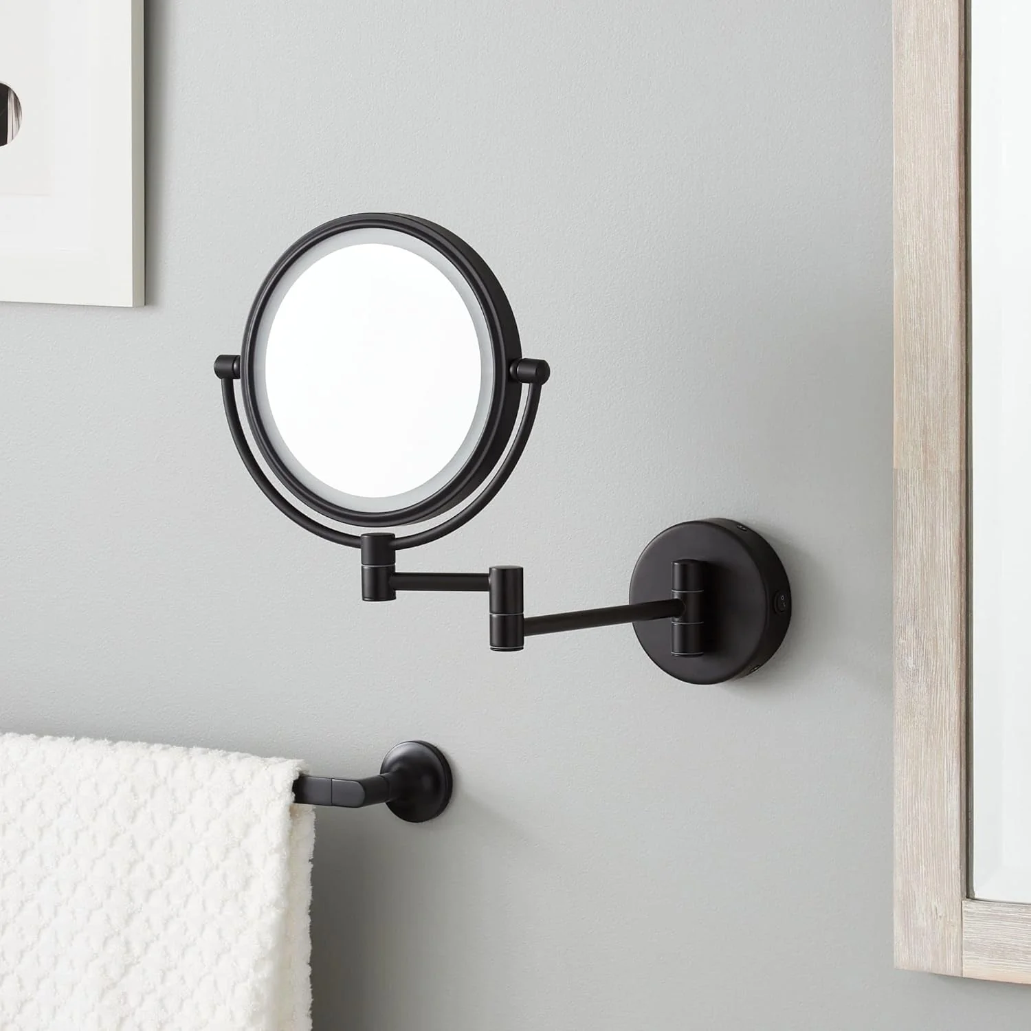 Signature Hardware 481280 Harbin 12-3/4" x 10-1/2" Framed Make Up Mirror - Image 4