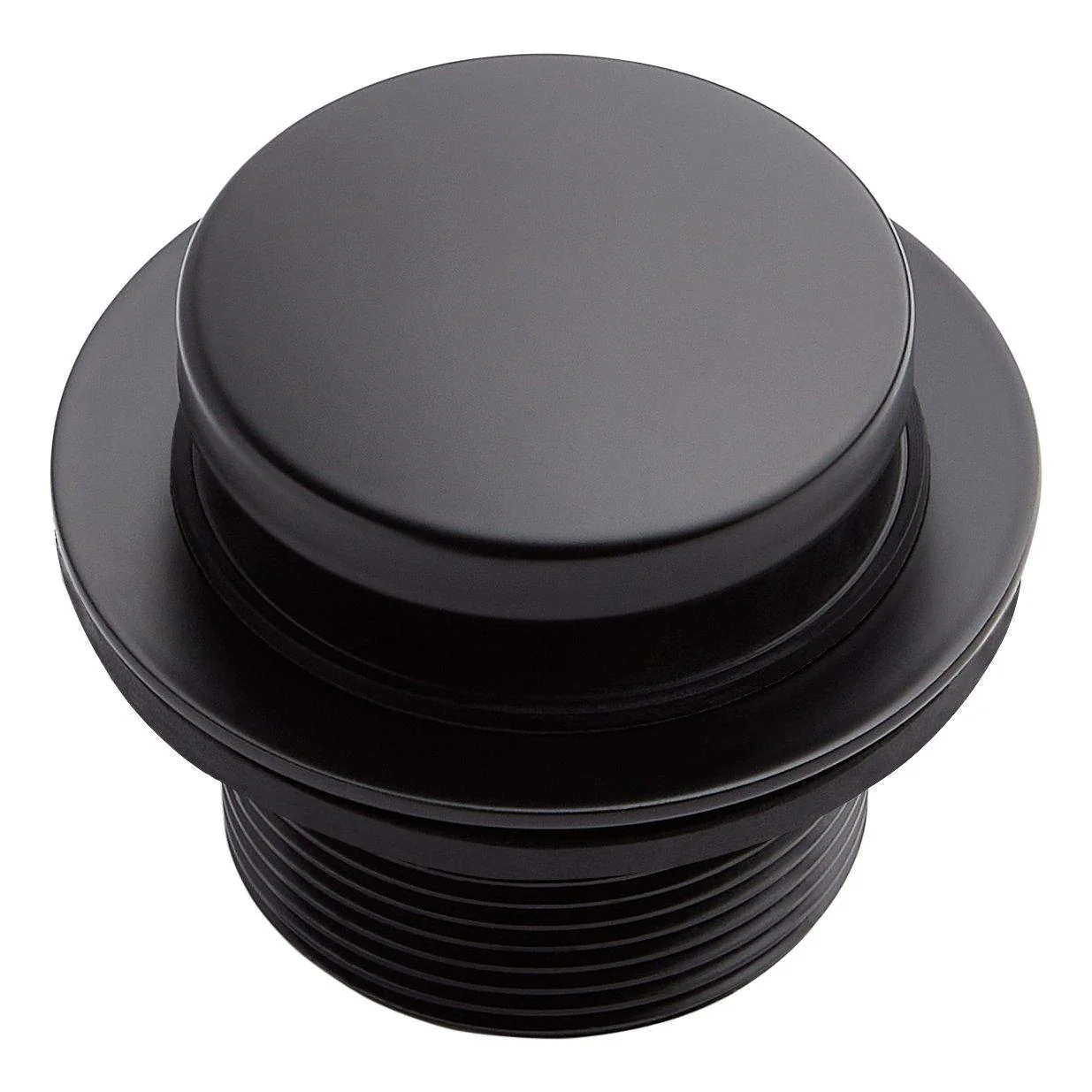Signature Hardware 485444 Toe Touch Tub Drain Kit Matte Black Bath and Shower Accessories Bathtub Components Tub Wastes and Overflows