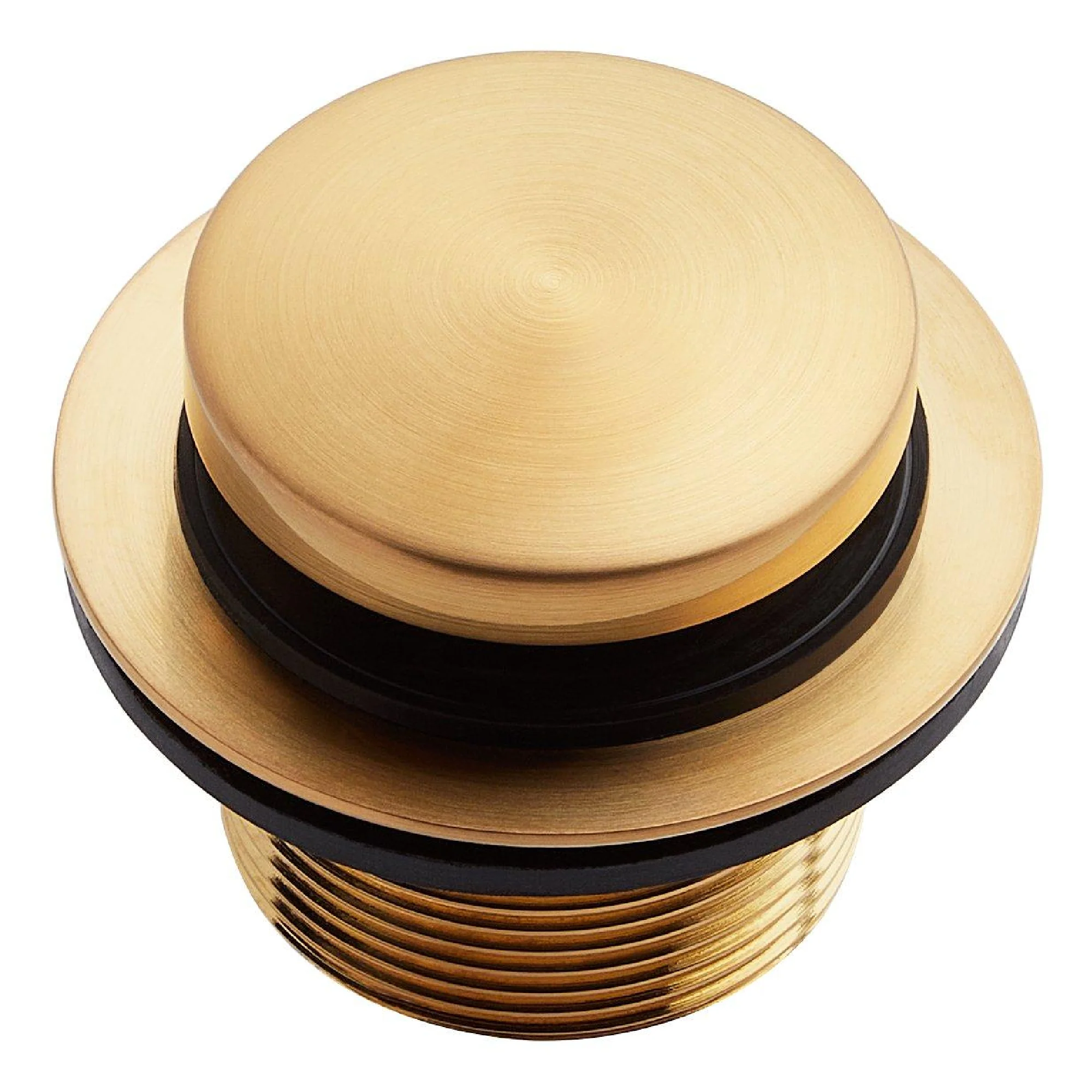 Signature Hardware 485445 Toe Touch Tub Drain Kit Brushed Gold Bath and Shower Accessories Bathtub Components Tub Wastes and Overflows - Image 3