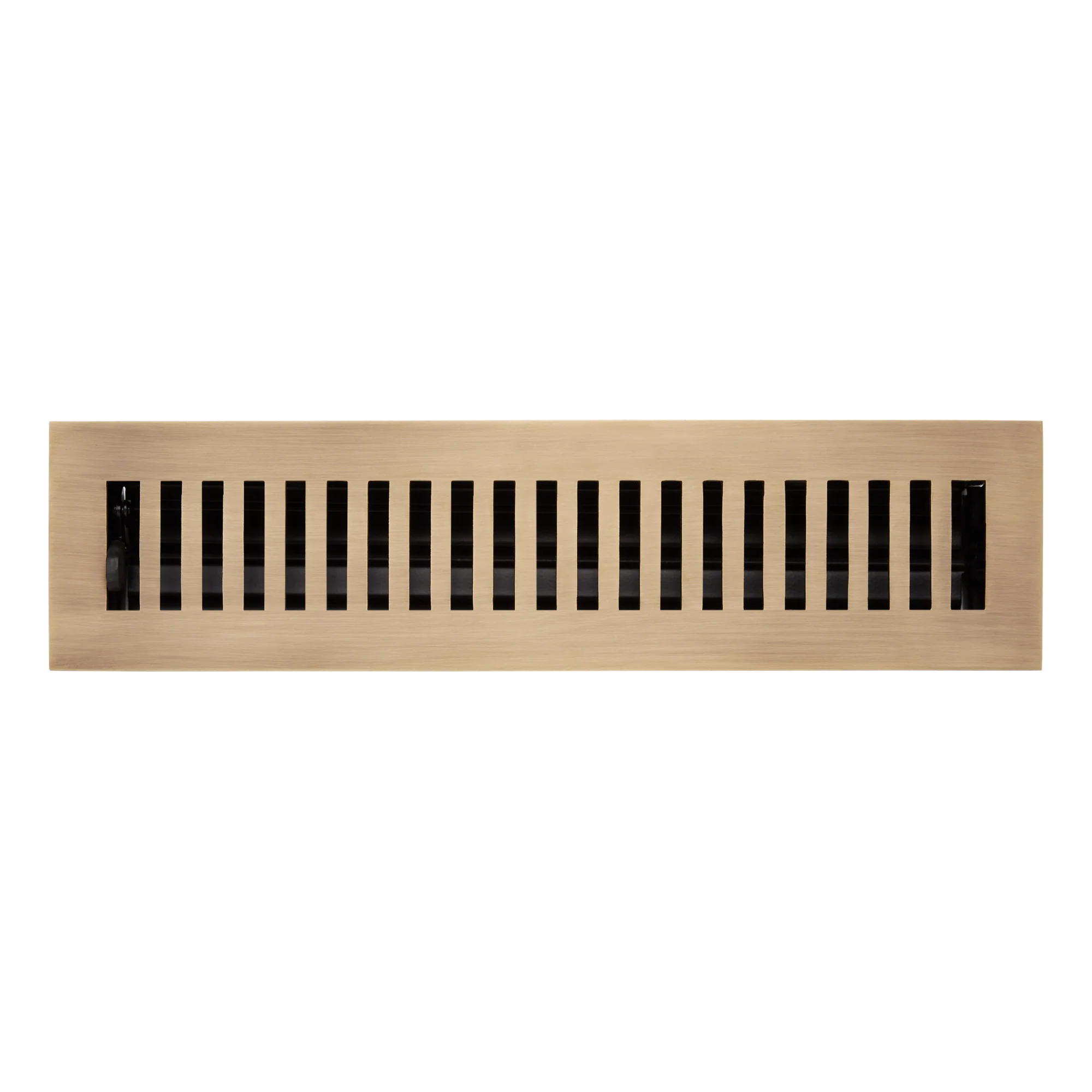 Signature Hardware 485484 914345-2-12 2-1/4" x 12" Brass Floor or Wall Register - Antique Brass - Image 3
