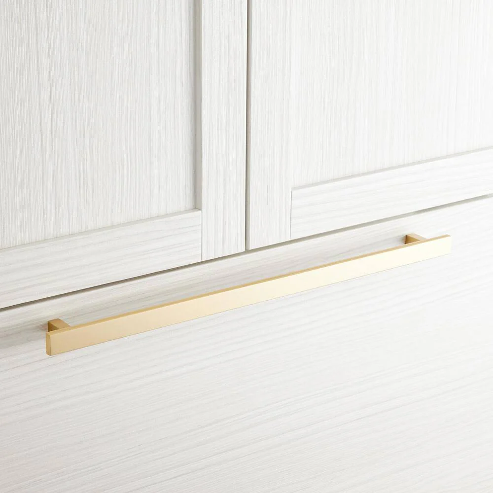Signature Hardware Amw-Cont-App-18-Sb Contemporary 18" Brass Appliance Pull - Brushed Brass