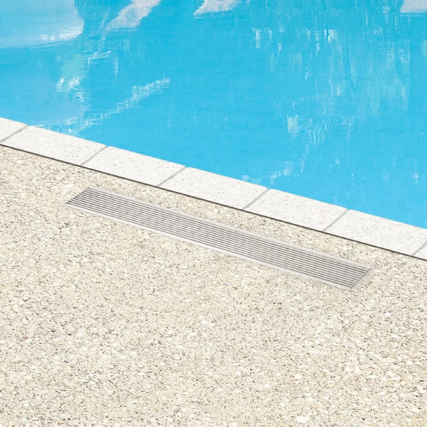 Signature Hardware Brushed Stainless Steel Rectangular Shower Drain - Image 3
