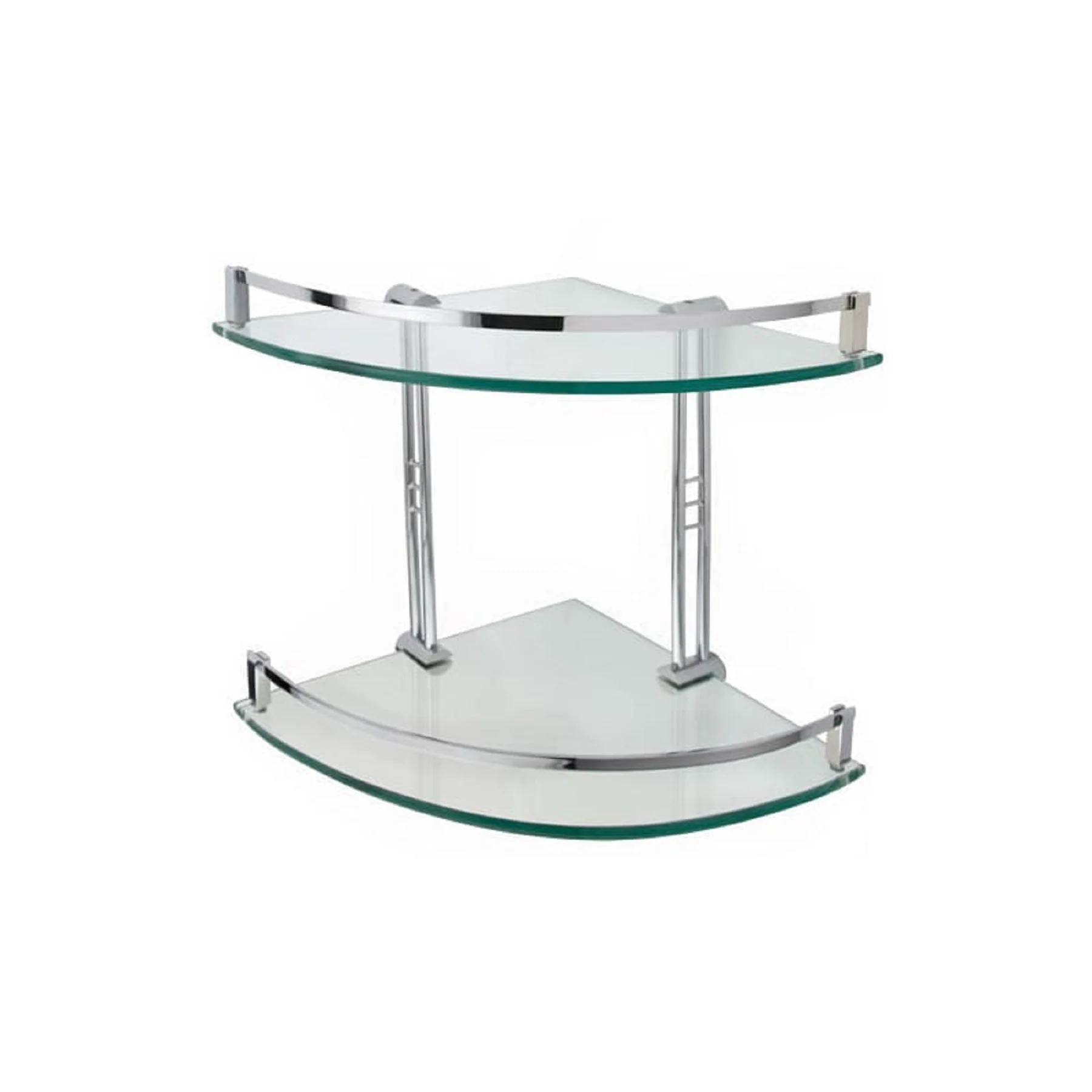Signature Hardware Double Layer Tempered Glass Shelf - Image 5