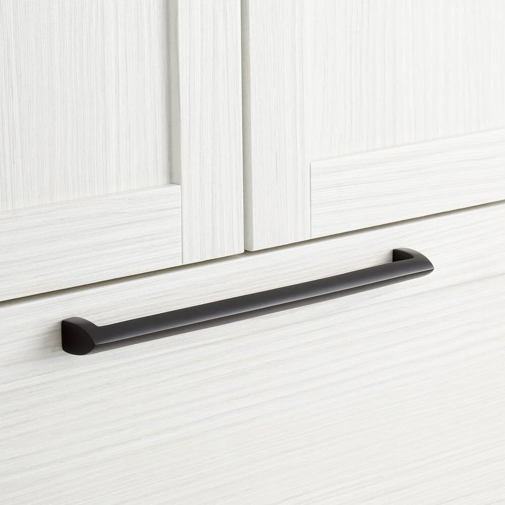 Signature Hardware HN-B-9000.18.SBK 17-3/4" Rindahl Solid Brass Appliance Pull - Matte Black
