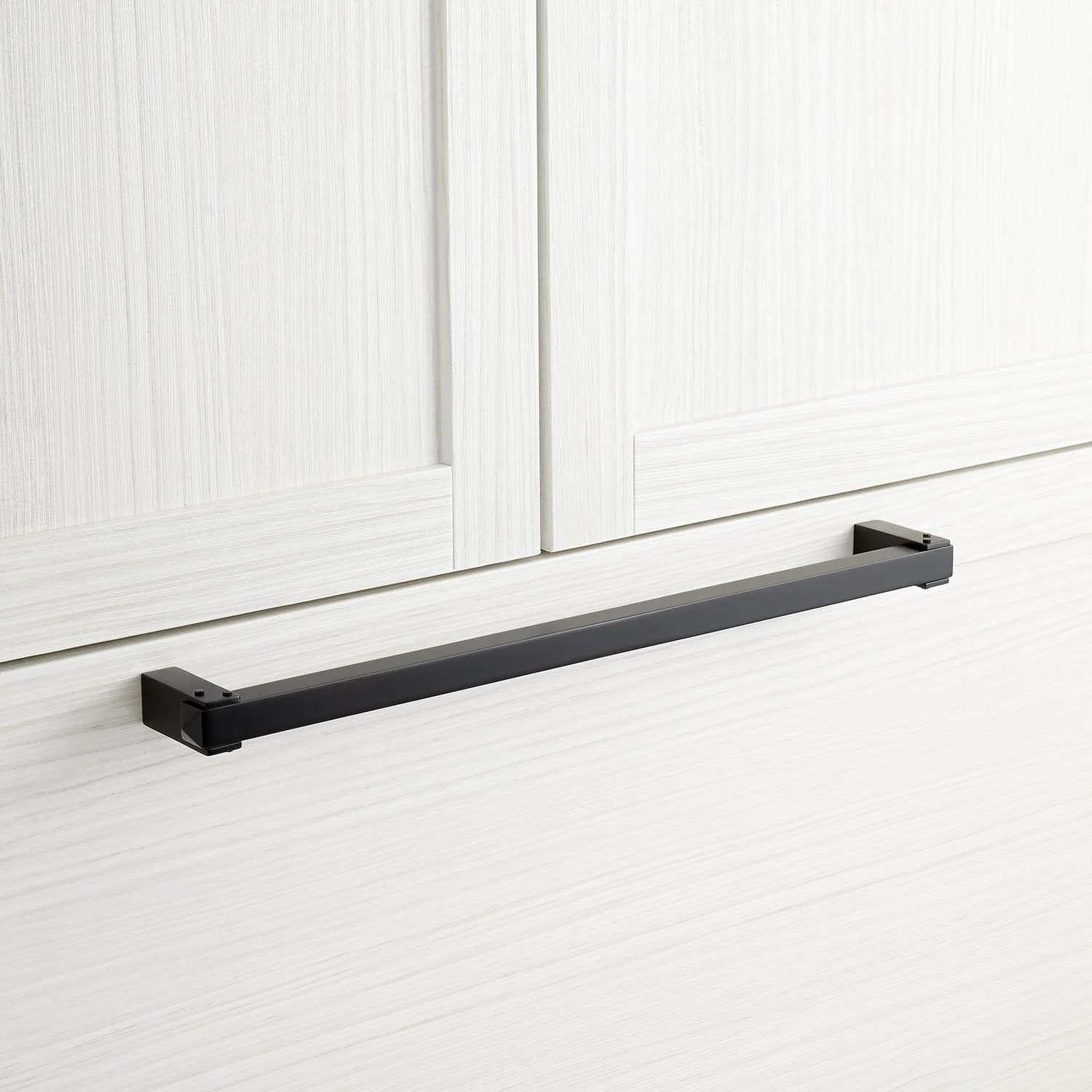 Signature Hardware HN-B-9010.15.SBK 15" Hovland Solid Brass Appliance Pull - Matte Black