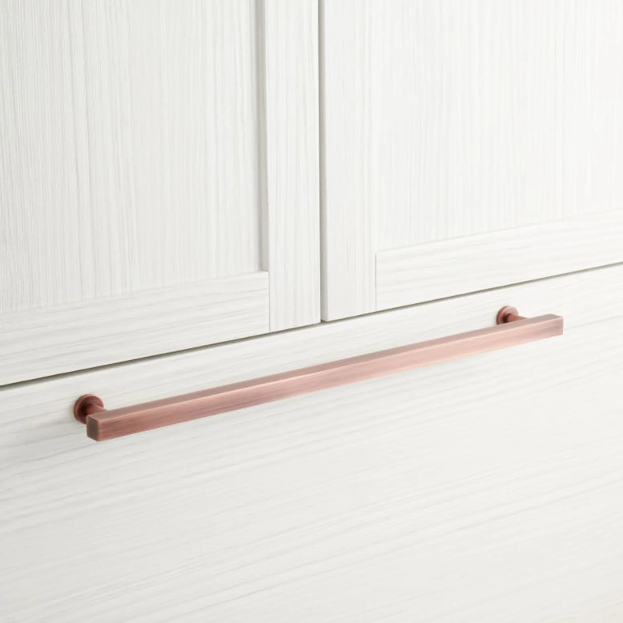 Signature Hardware HN-B-9011.18.AC 18" Colville Solid Brass Appliance Pull - Antique Copper - Image 2