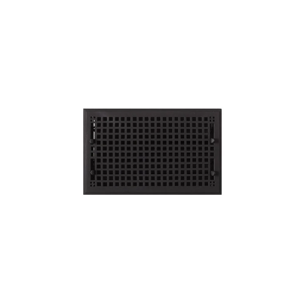 Signature Hardware HV-1015-814-CI Mission Cast Iron Floor Register - Black