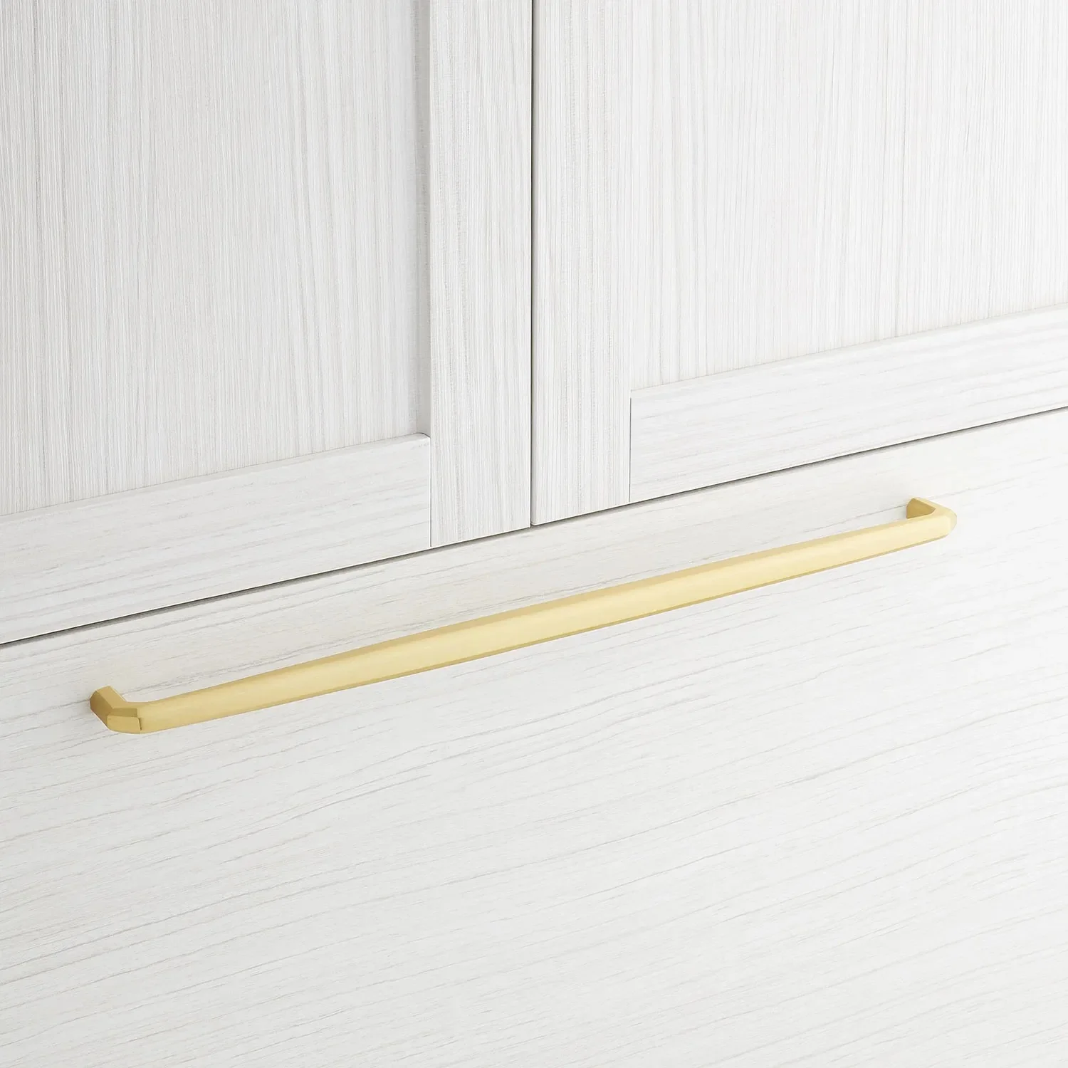 Signature Hardware SH553094SB 18" Ponderay Brass Appliance Pull - Satin Brass - Image 2
