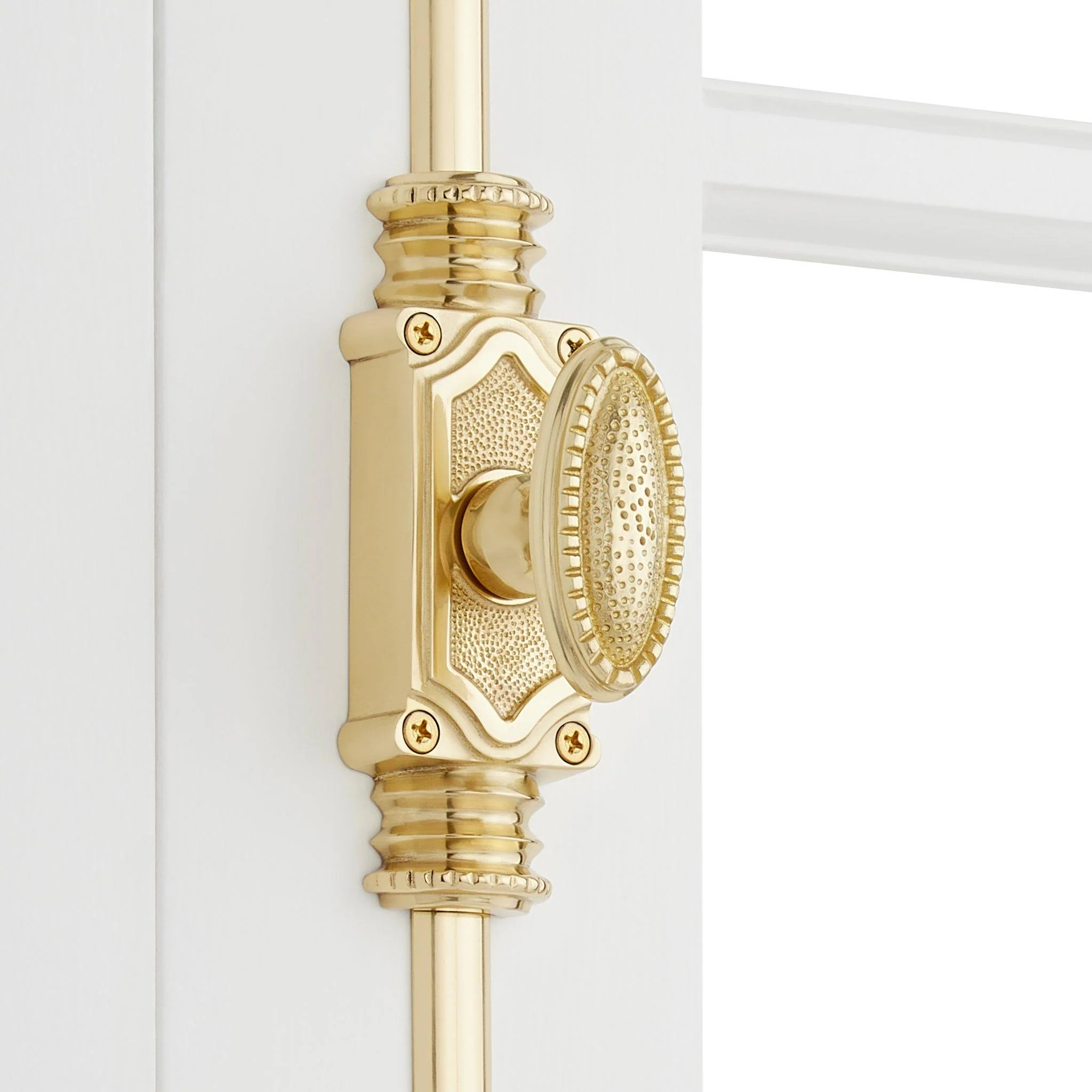 Signature Hardware SH553287PB Aldemer Brass Cabinet Cremone Bolt - Polished Brass