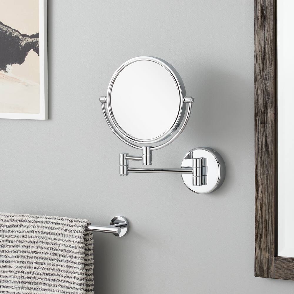 Signature Hardware SH662009CP R2009 Double Sided Wall mount Make-Up Mirror w/E2 Escutcheon