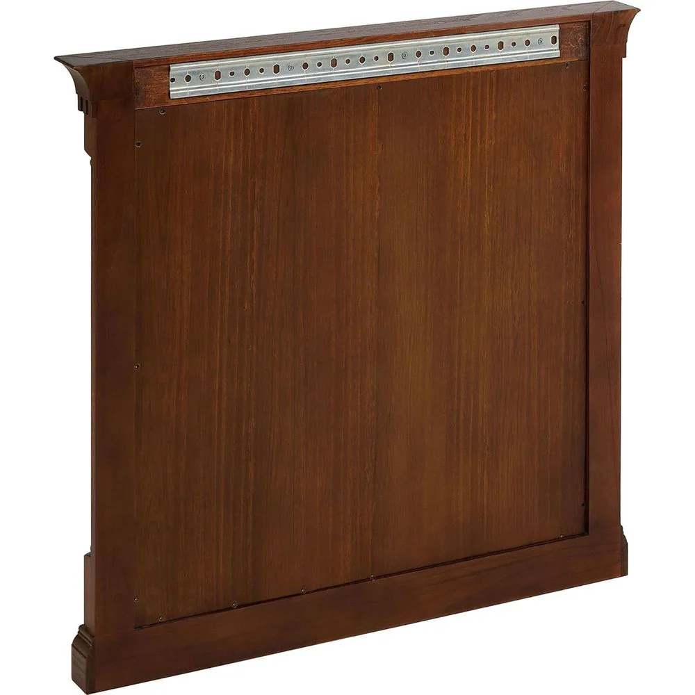 Signature Hardware SH6623429ACF Claudia 34" Modern Rectangular Mahogany Framed Bathroom Wall Mirror - Antique Coffee - Image 3