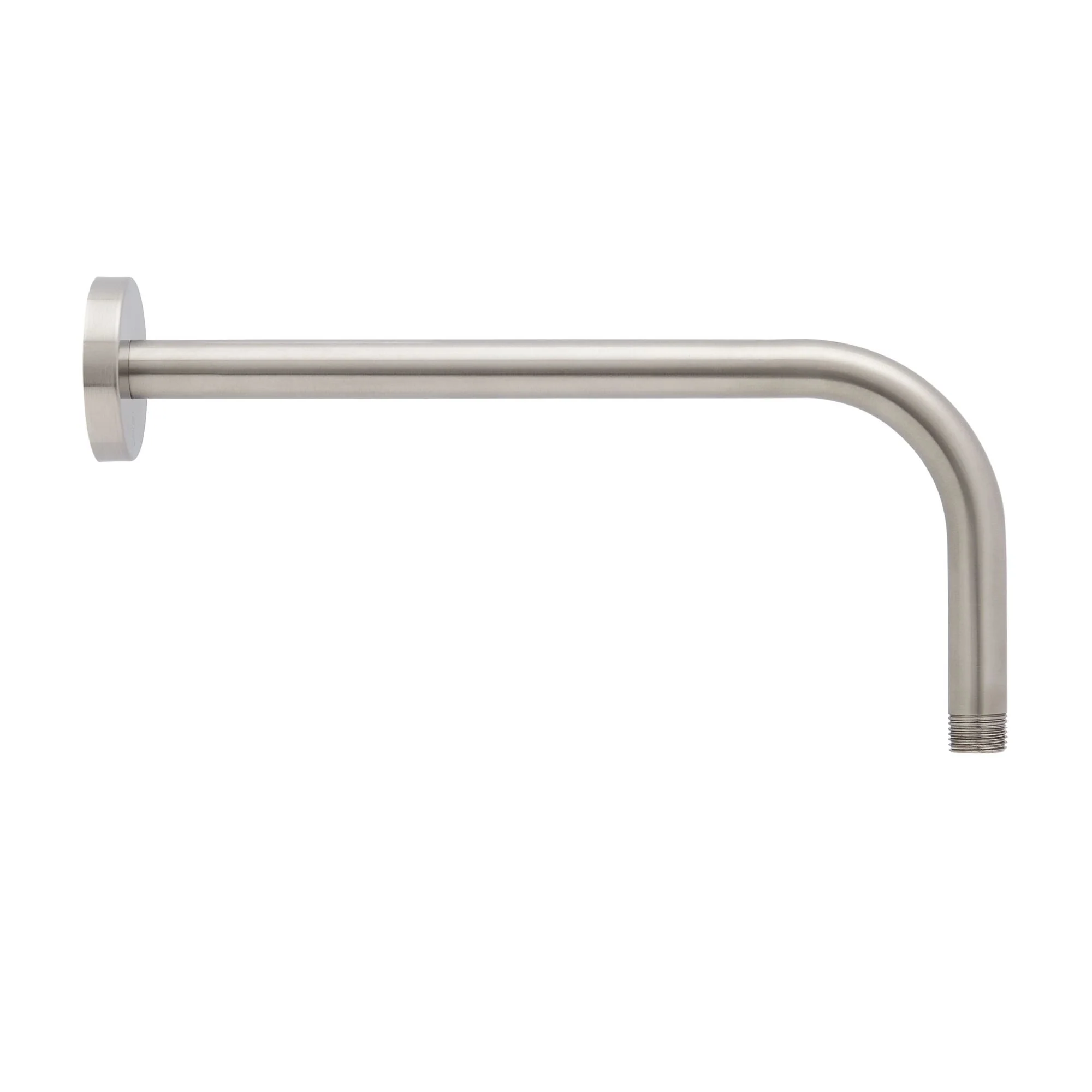 Signature Hardware SHRSA122ZBN 12-3/8" Wall Mounted Shower Arm and Flange, Brushed Nickel