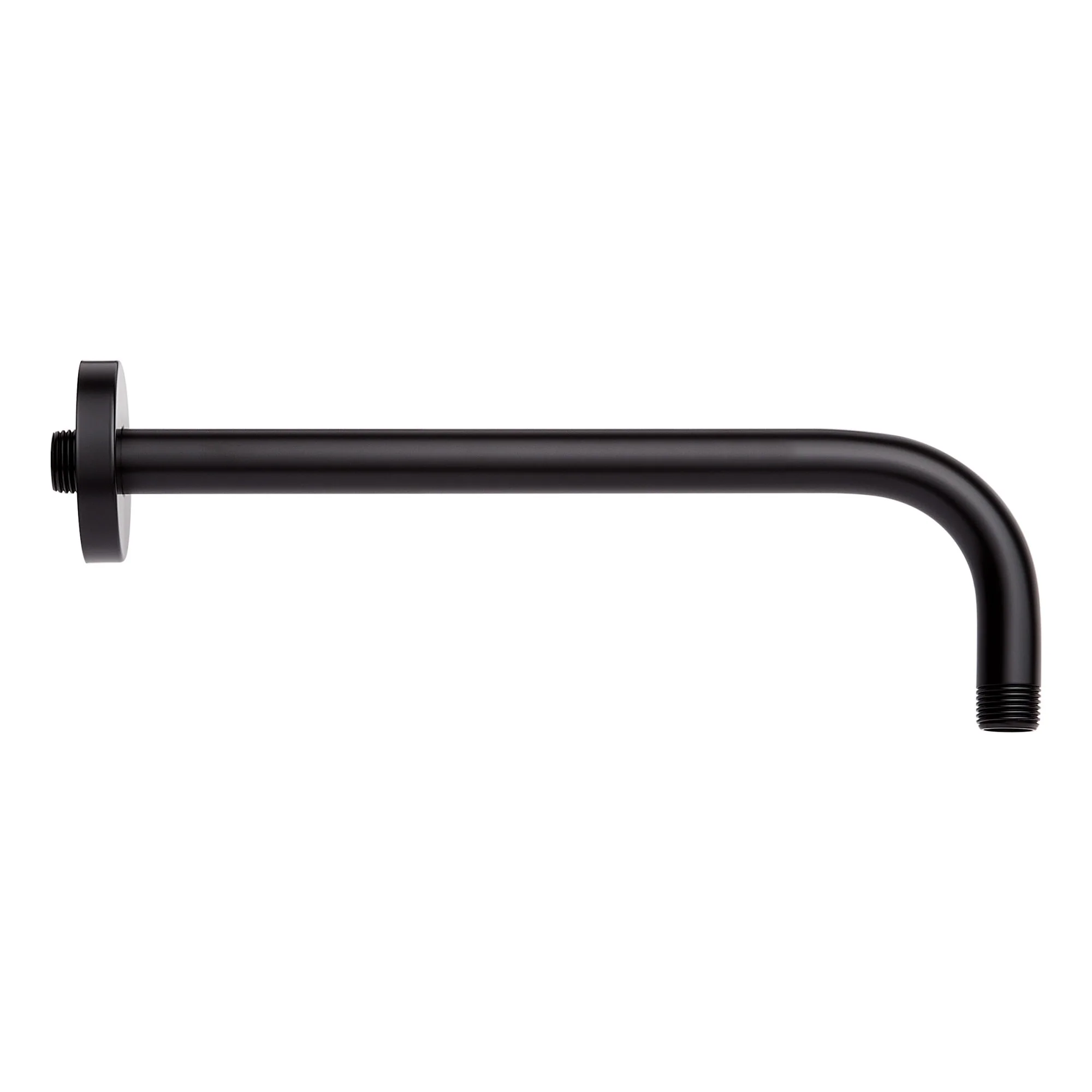 Signature Hardware SHRSA123MB 948096-12 12" Rain Shower Arm and Flange Matte Black Bath and Shower Accessories Shower Components Shower Arms - Image 3