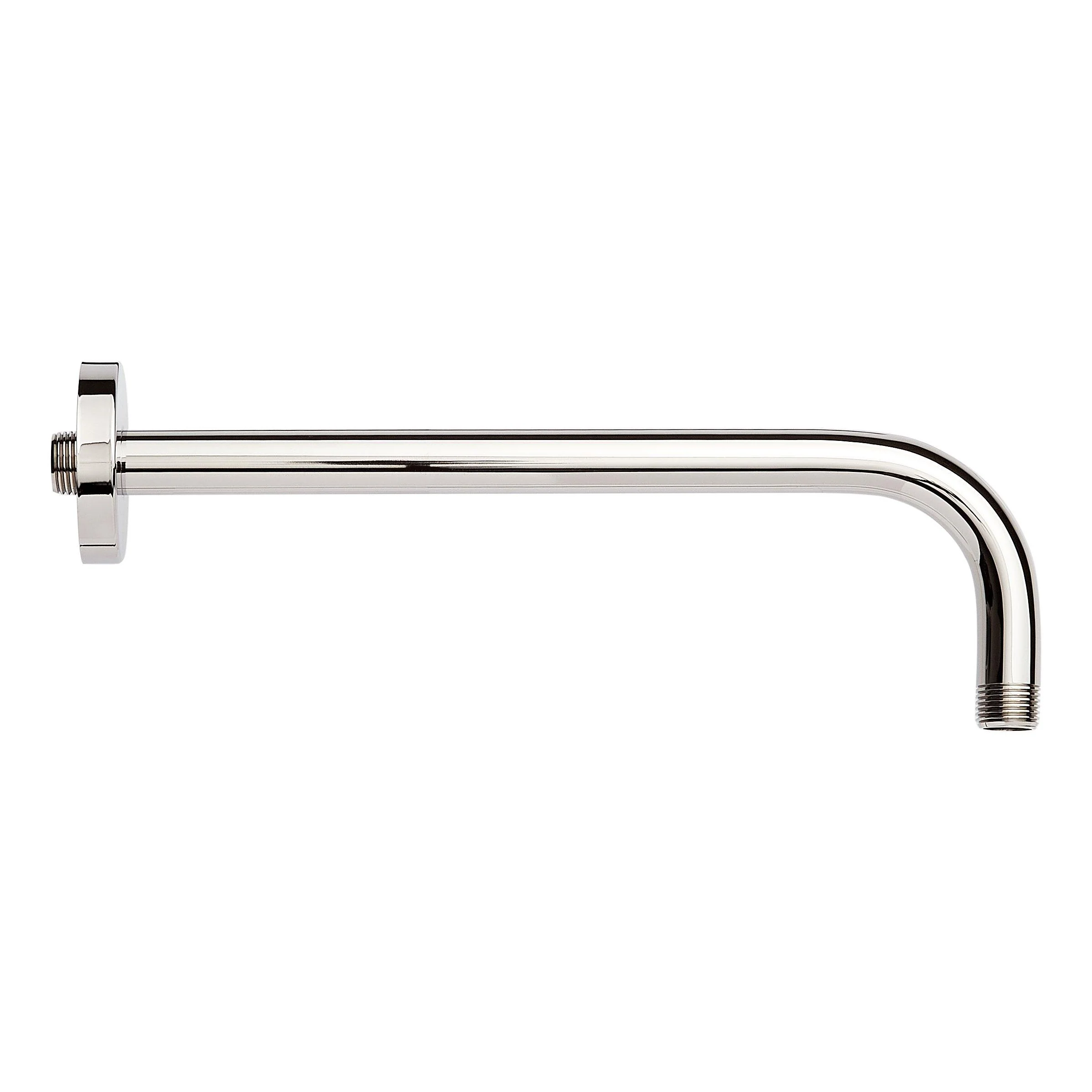 Signature Hardware SHRSA123PN 948096-12 12" Rain Shower Arm & Flange, Polished Nickel