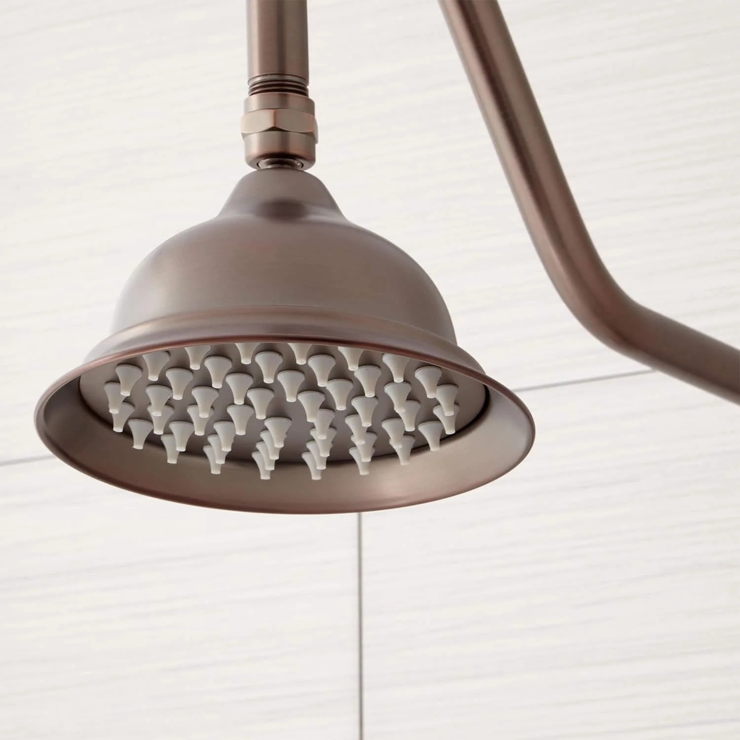 Signature Hardware WE-9804-ORB-U Dolwick Exposed Pipe Shower System with Rainfall Shower Head, Oil Rubbed Bronze - Image 2