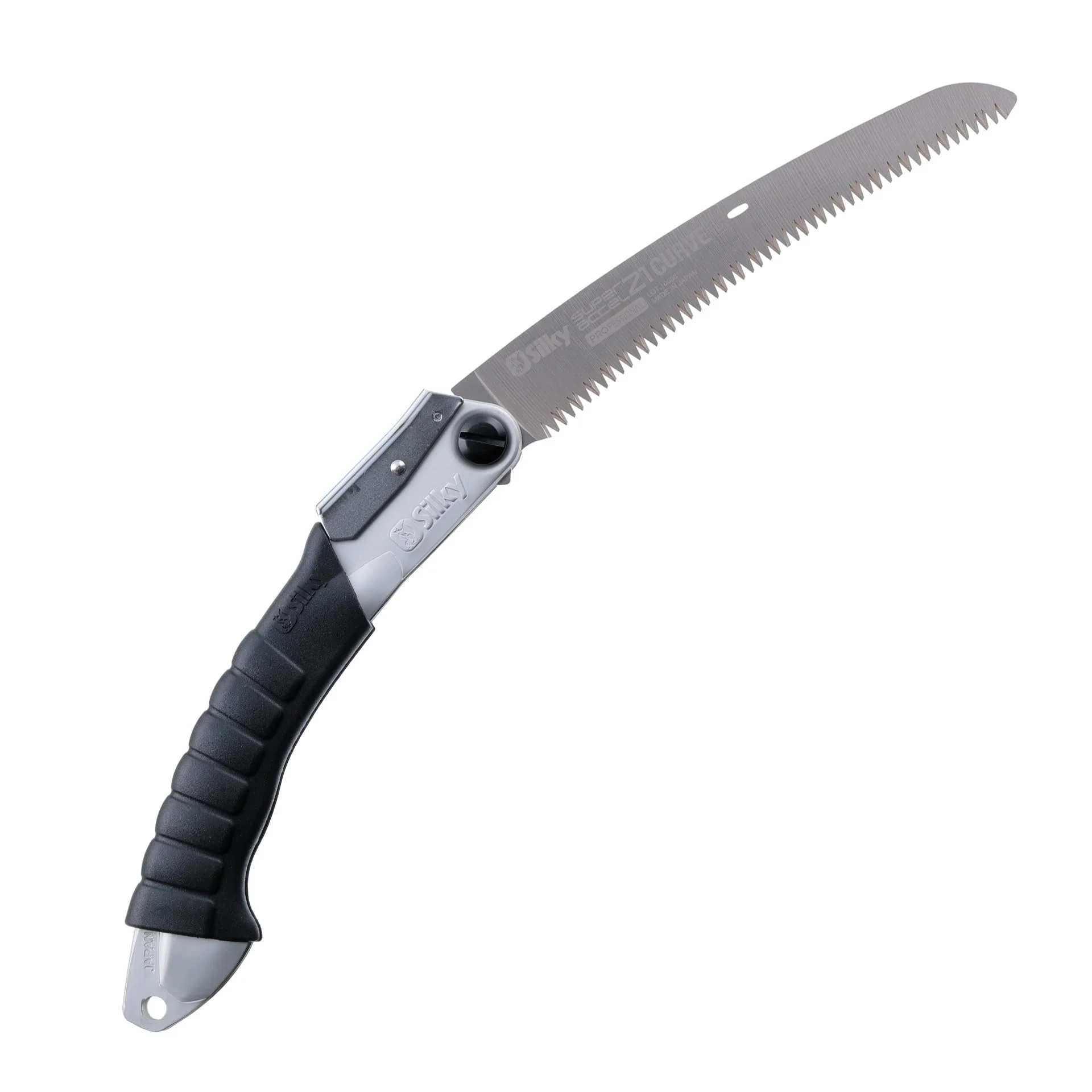 Silky Super Accel Curve 21 Folding Handsaw, Electroless Nickel-Plated Rust-Resistant Blade, Lightweight Aluminum Chassis, Rubber Grip, 728-21