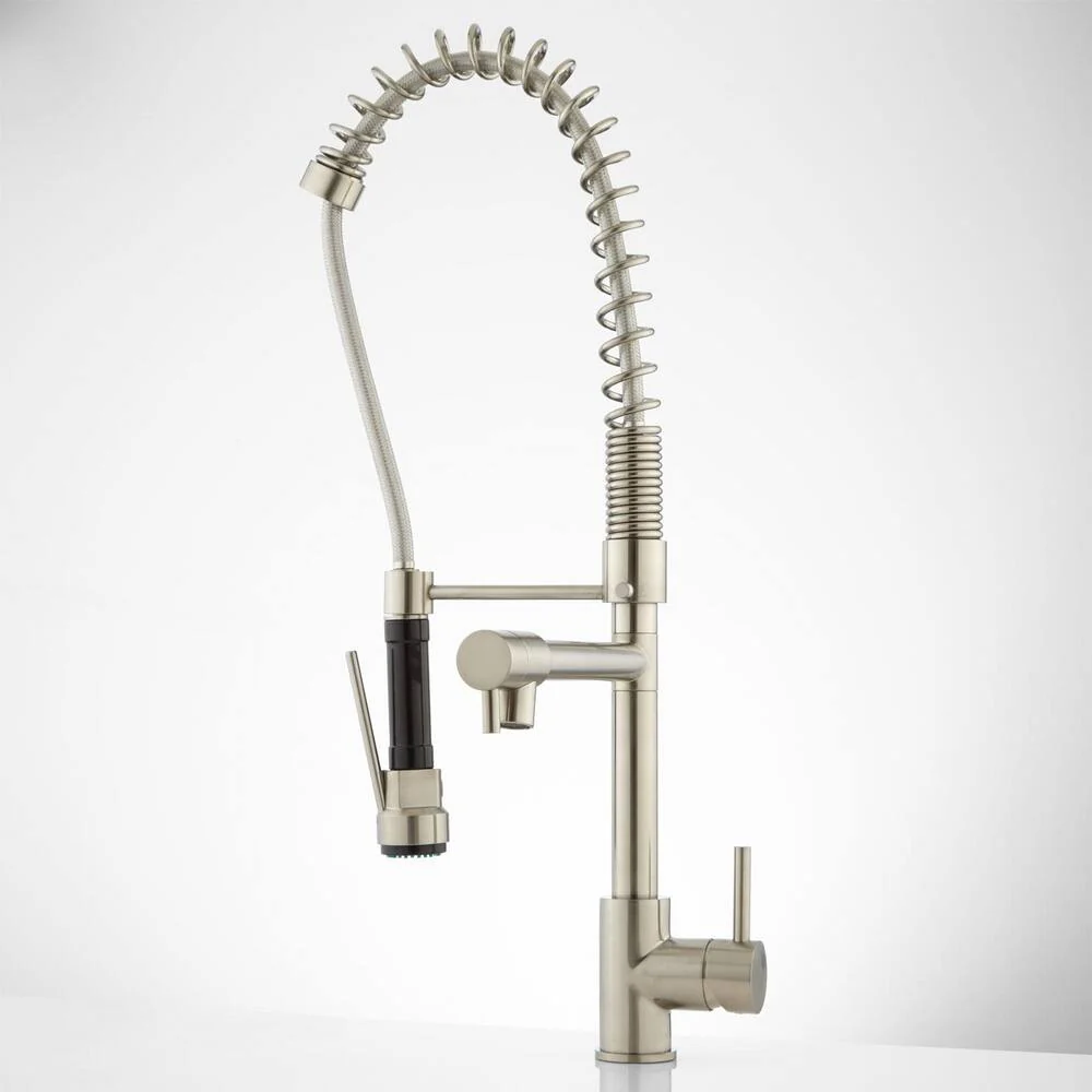 Signature HardwareLevi 1.8 GPM Pre-Rinse Kitchen Faucet - Includes Integrated Second Straight Spout