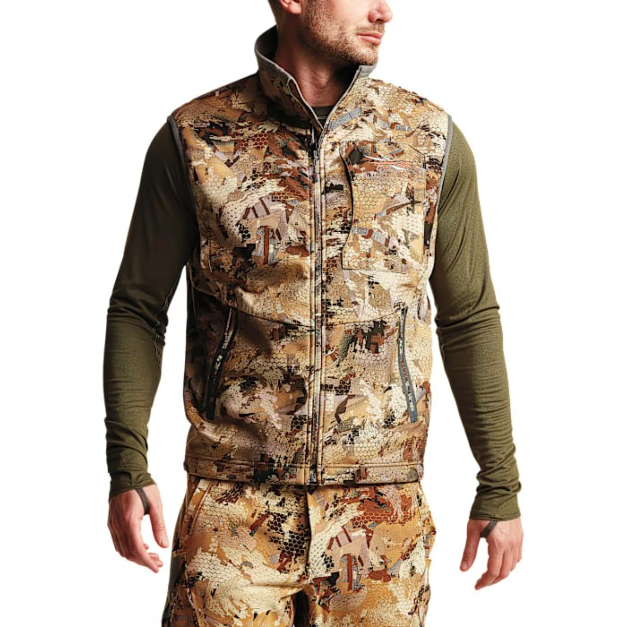 Sitka 600505-TM Dakota Men's Hunting Vest, M, Optifade Marsh