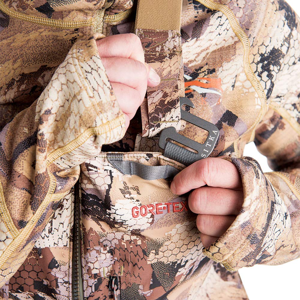 SITKA Gear Women's Hudson Waterproof Hunting Bib, GORE-TEX Stretch, Optifade Marsh Camouflage, Large, Adjustable No-Buckle Suspenders, Full-Length Side Zippers, SIT-50236-WL-L - Image 5