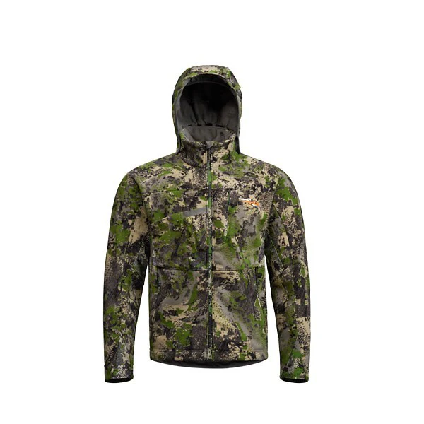 Sitka Stratus 2.0 Men's Hunting Jacket, WINDSTOPPER Windproof, Ultra-Quiet Fleece, Removable Hood with Hearing Ports, Optifade Cover