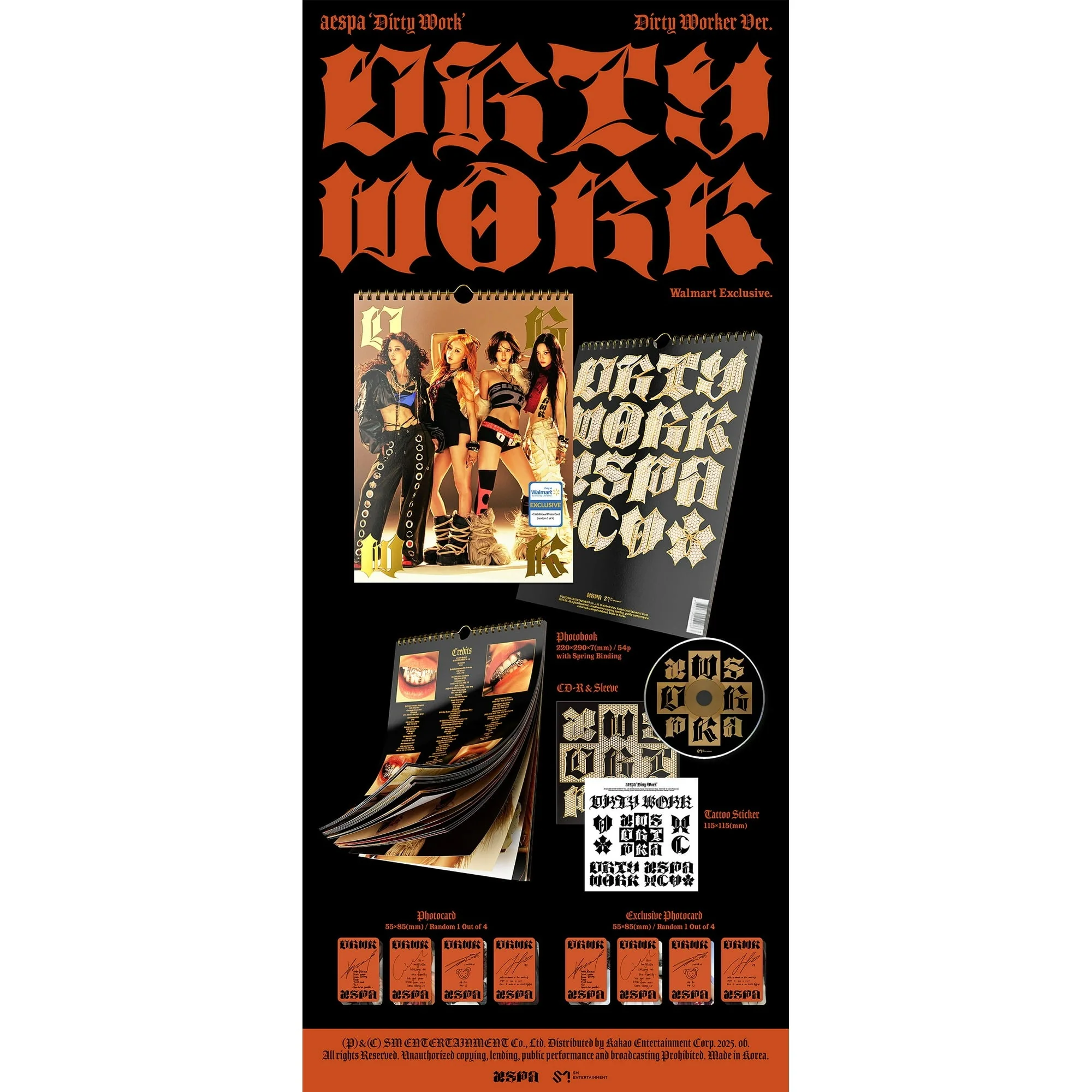 SM Entertainment Co aespa - Dirty Work, Dirty Worker ver. (CD) - Image 2