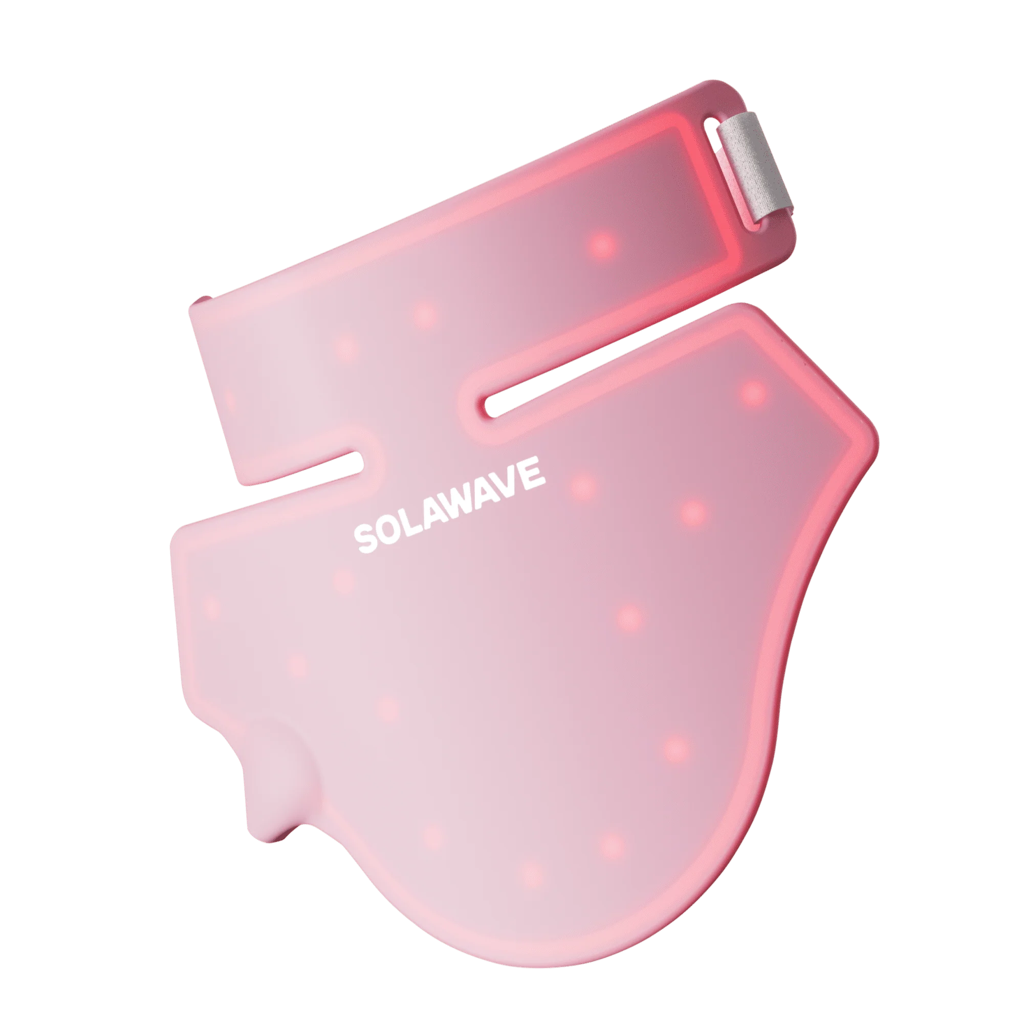 Solawave Neck & Chest Red Light Therapy Device, Dual Wavelength 630nm Red and 830nm Near-Infrared Light, Portable USB Rechargeable, Adjustable Dusty Rose