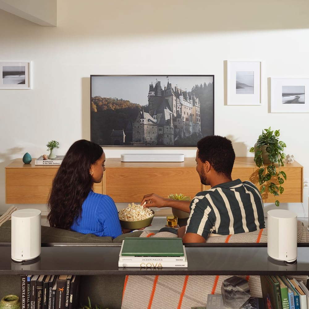 Sonos BEAM2US1HB Beam Gen 2 Soundbar Bundle with Dolby Atmos - White - Image 4