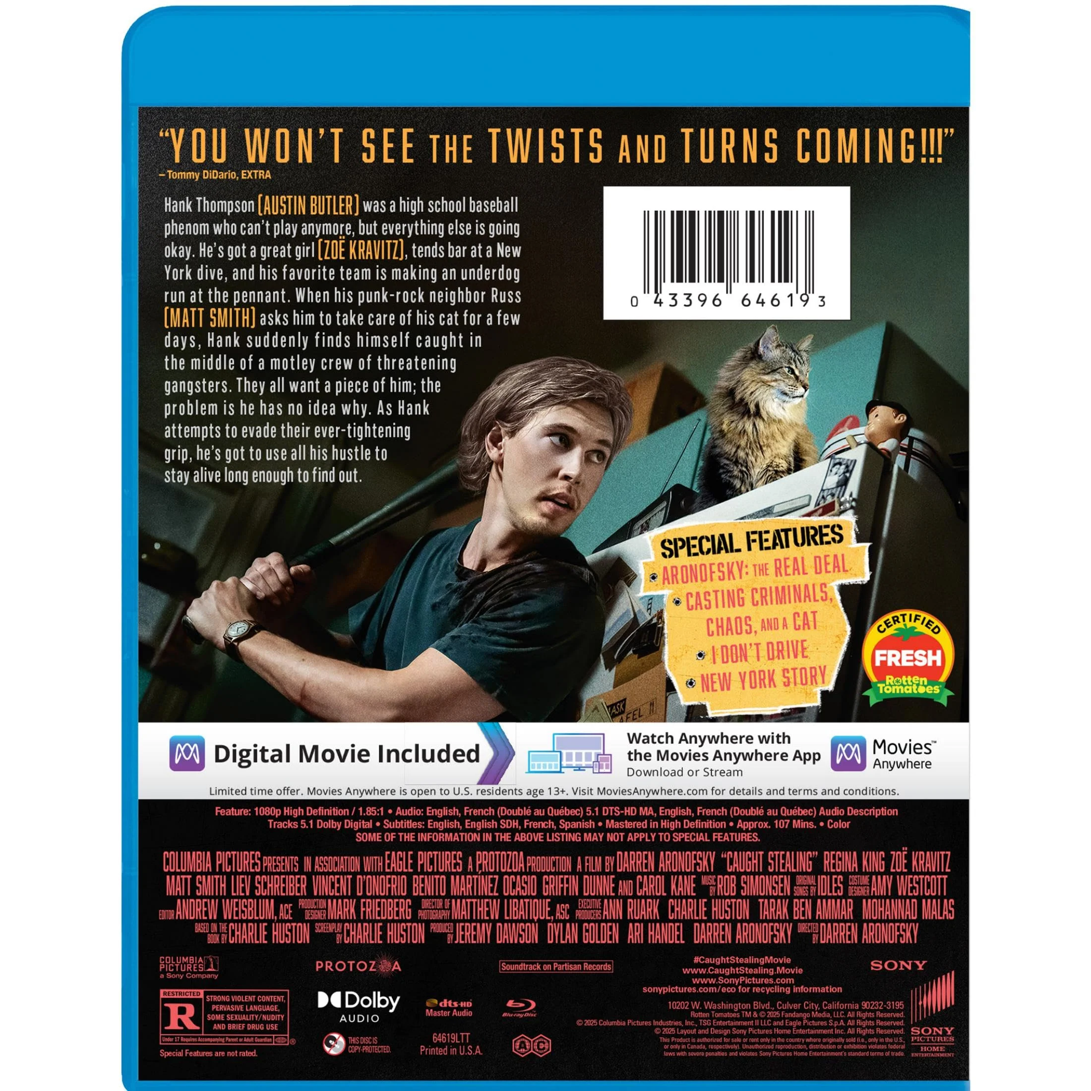 Sony Pictures Home Entertainment Caught Stealing Blu-ray with Digital Copy, 1080p HD, Action Thriller, Standard Edition - Image 2