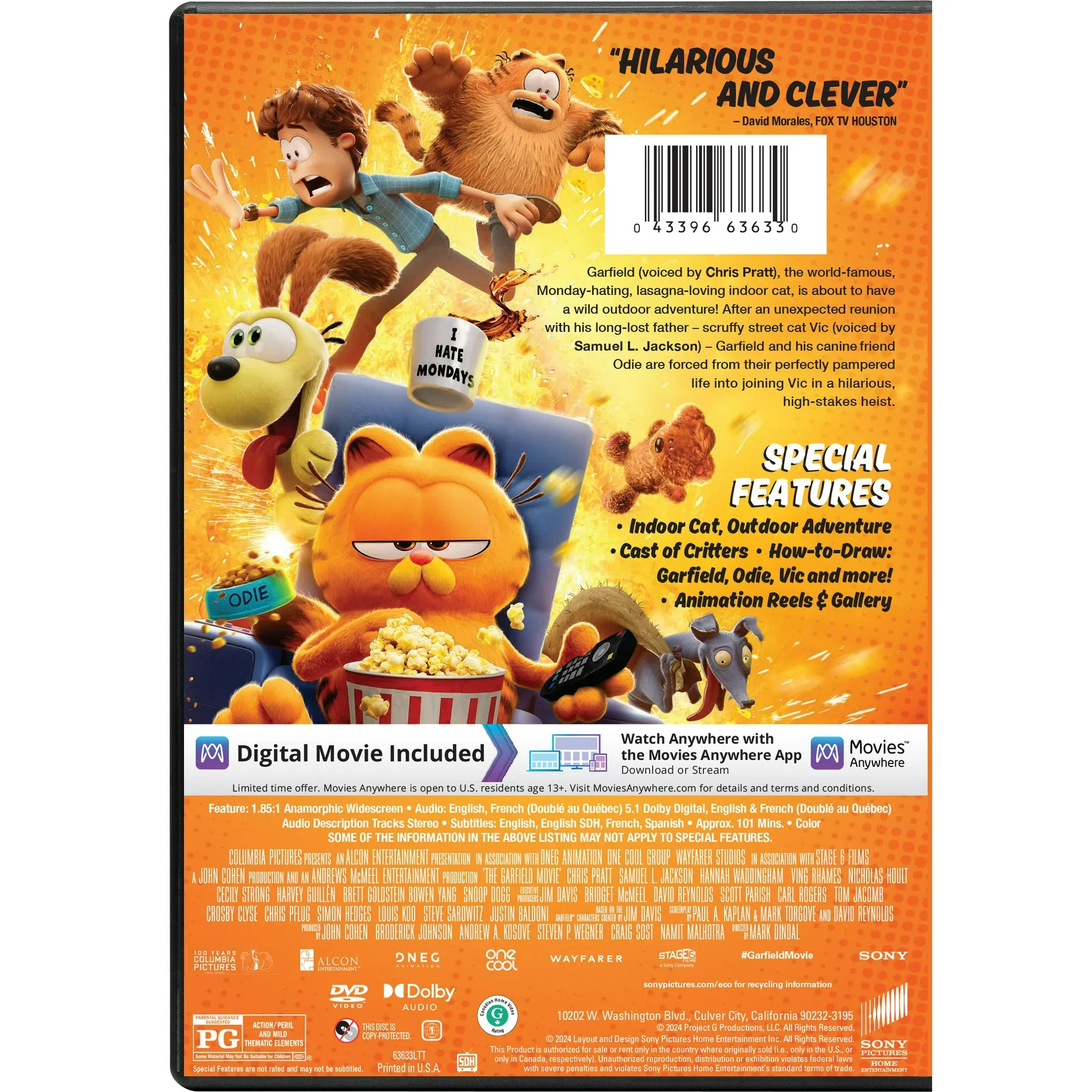 Sony Pictures The Garfield Movie (2024) (DVD + Digital) - Image 2