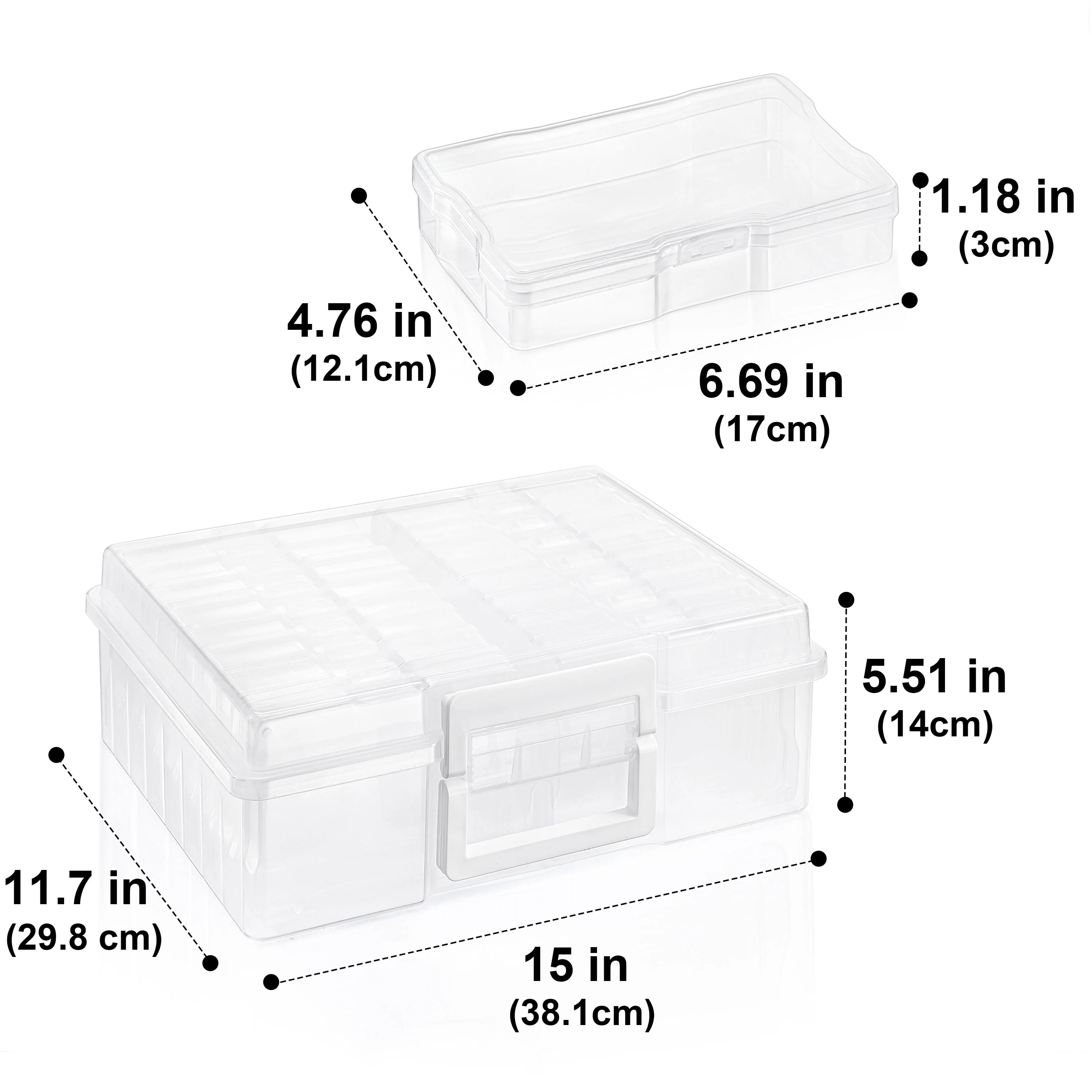 Sorbus STRG-PIC16 Clear Storage Box w/16 Organizing Cases - Image 5