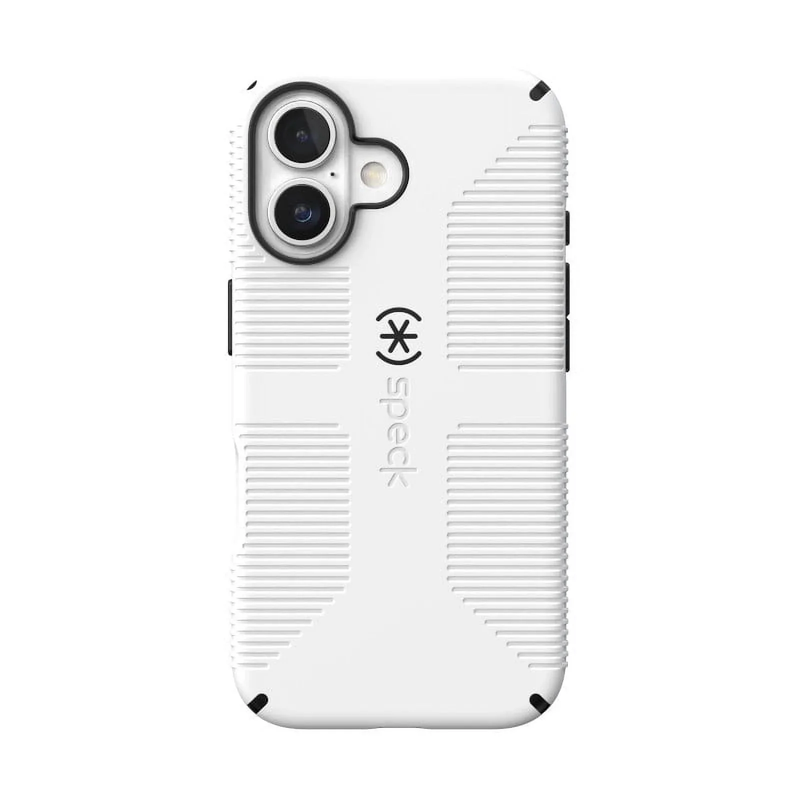 Speck 150695-1909 CandyShell Grip iPhone 16 Case Slim MagSafe - White/Black