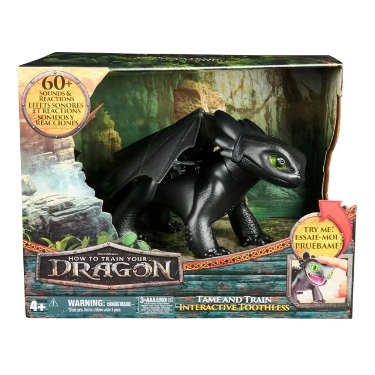 Spin Master 6072728 Tame & Train Interactive Toothless with 60 Sounds & Reactions - Image 3