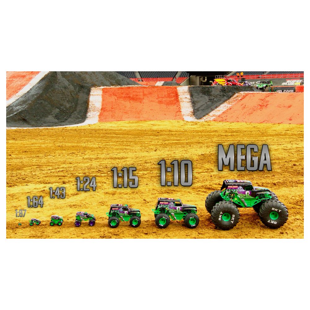Spin Master Monster Jam Smash & Bash Zombie Die-Cast Monster Truck, Crash-Action, Green, Series 02, 6072396 - Image 2